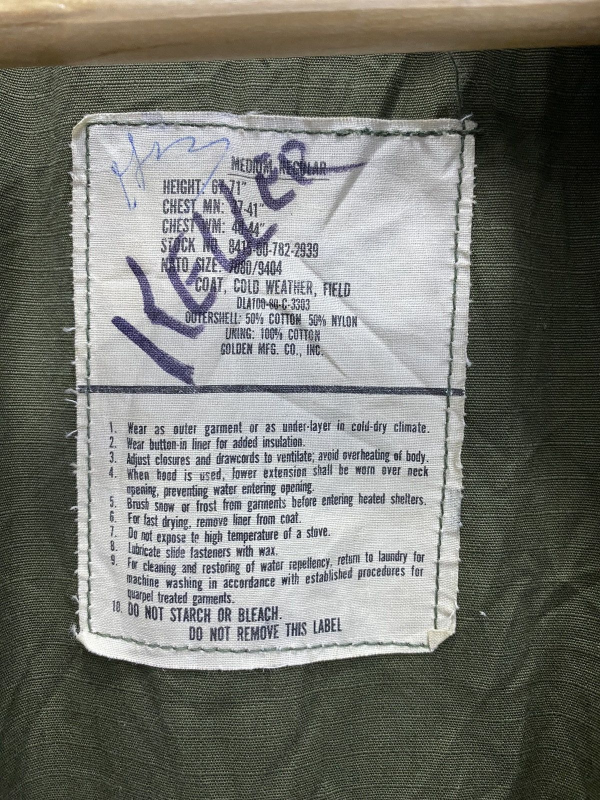 Vintage VINTAGE 80s US ARMY ISSUE MILITARY FIELD JACKET Size US M / EU 48-50 / 2 - 10 Thumbnail