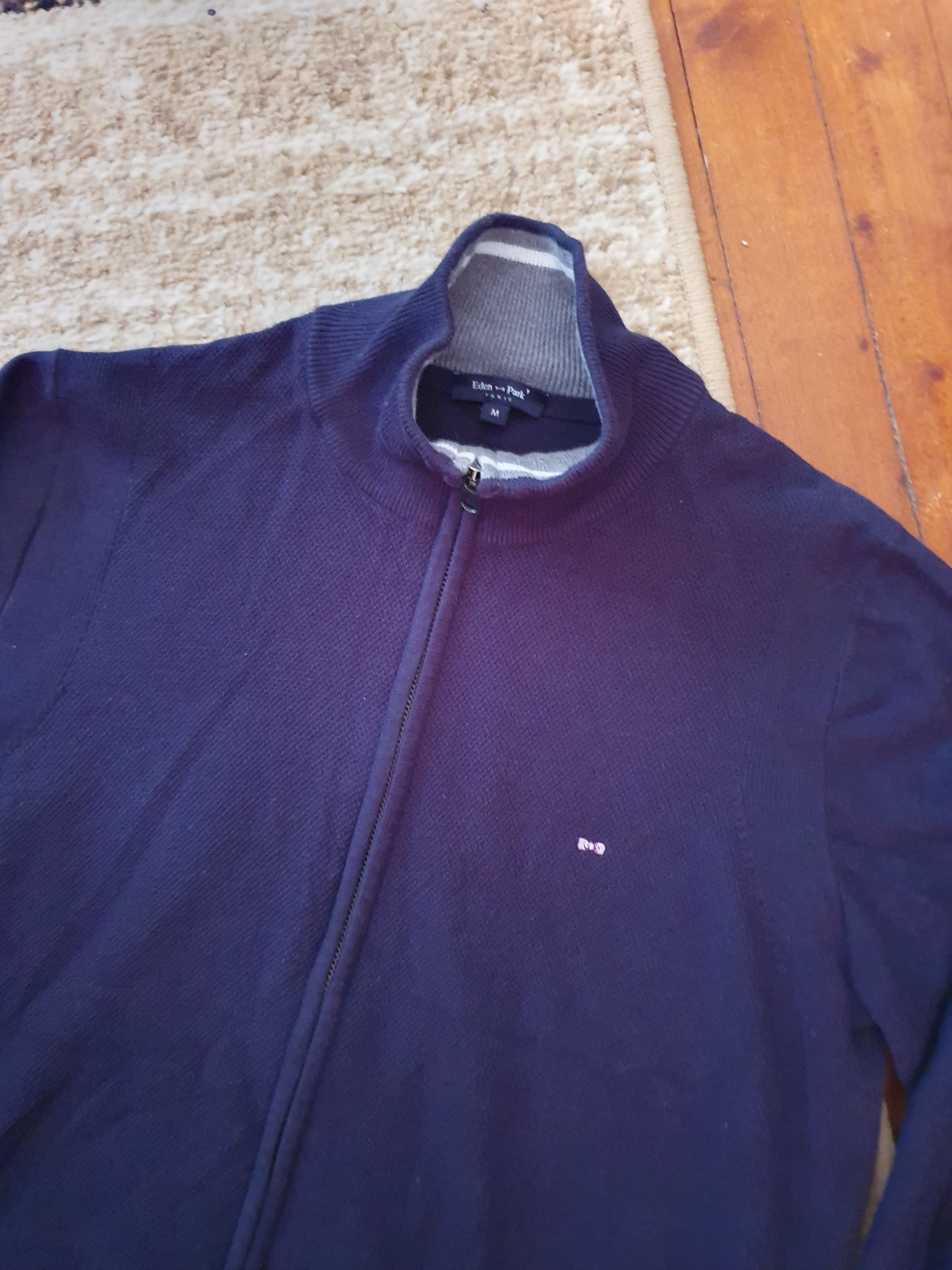 Eden Park EDEN PARK PARIS Golf Cardigan Knit Full Zip Jumper,sz M Size US M / EU 48-50 / 2 - 5 Thumbnail