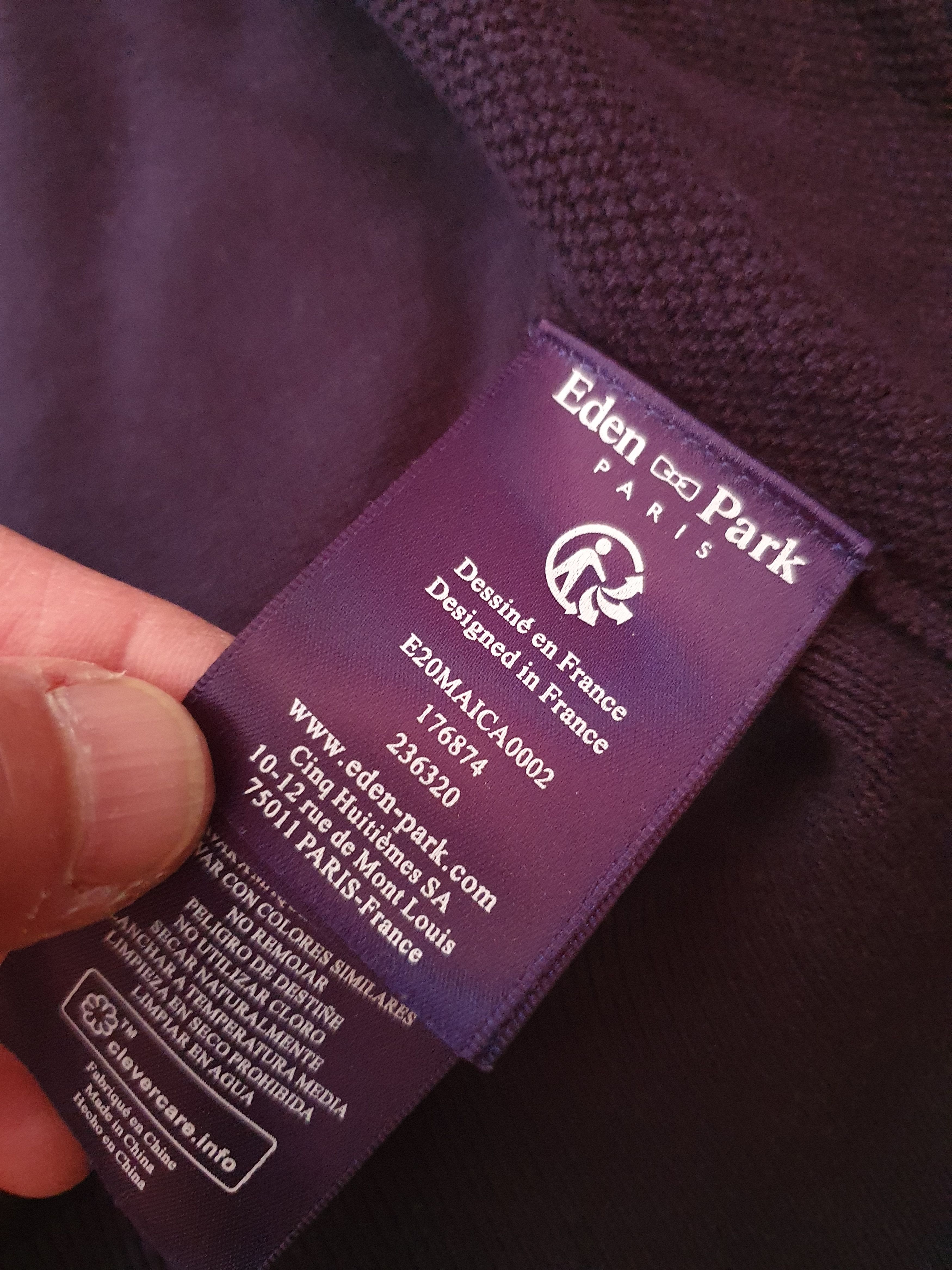 Eden Park EDEN PARK PARIS Golf Cardigan Knit Full Zip Jumper,sz M Size US M / EU 48-50 / 2 - 10 Thumbnail