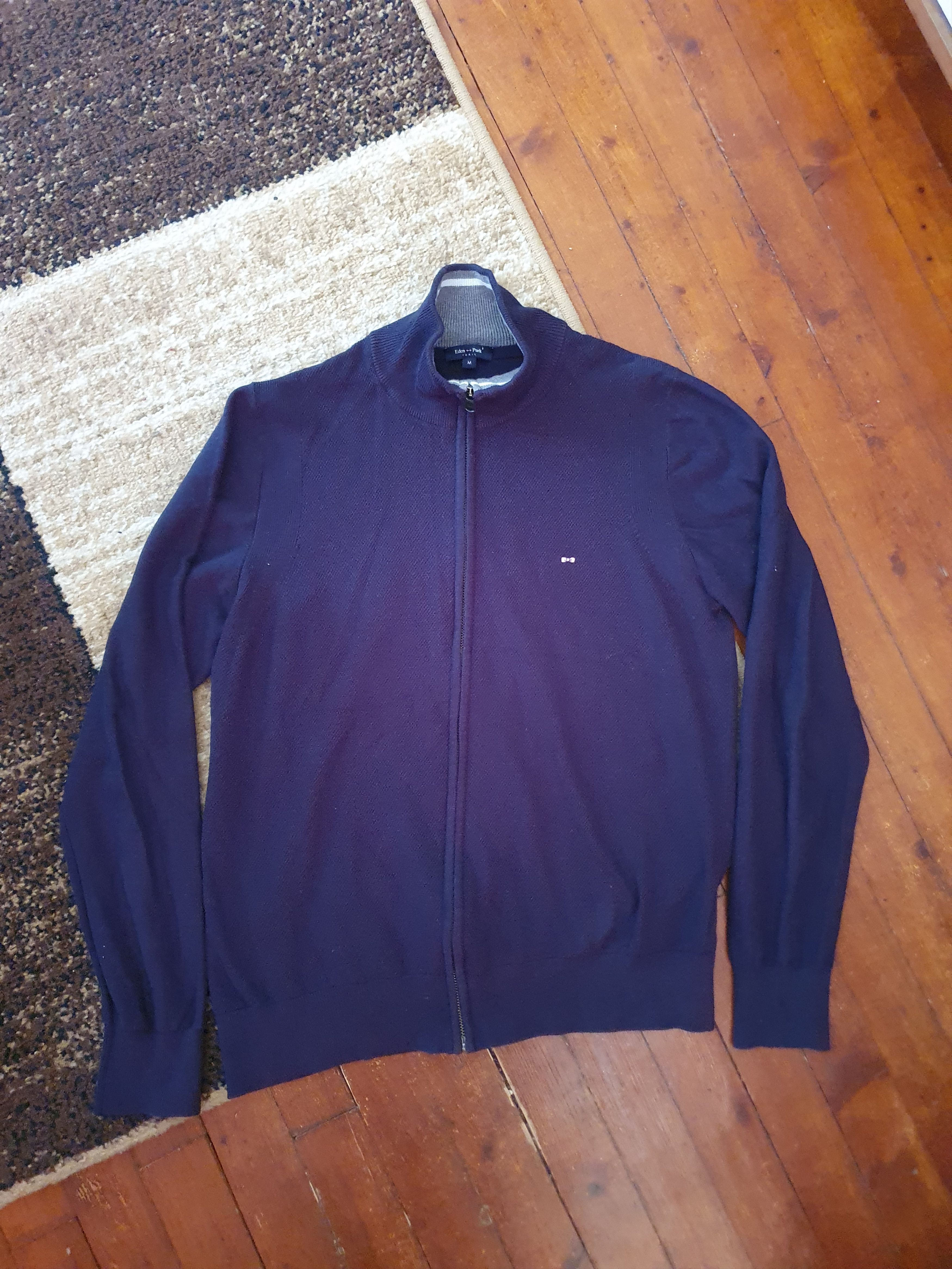 Eden Park EDEN PARK PARIS Golf Cardigan Knit Full Zip Jumper,sz M Size US M / EU 48-50 / 2 - 2 Thumbnail