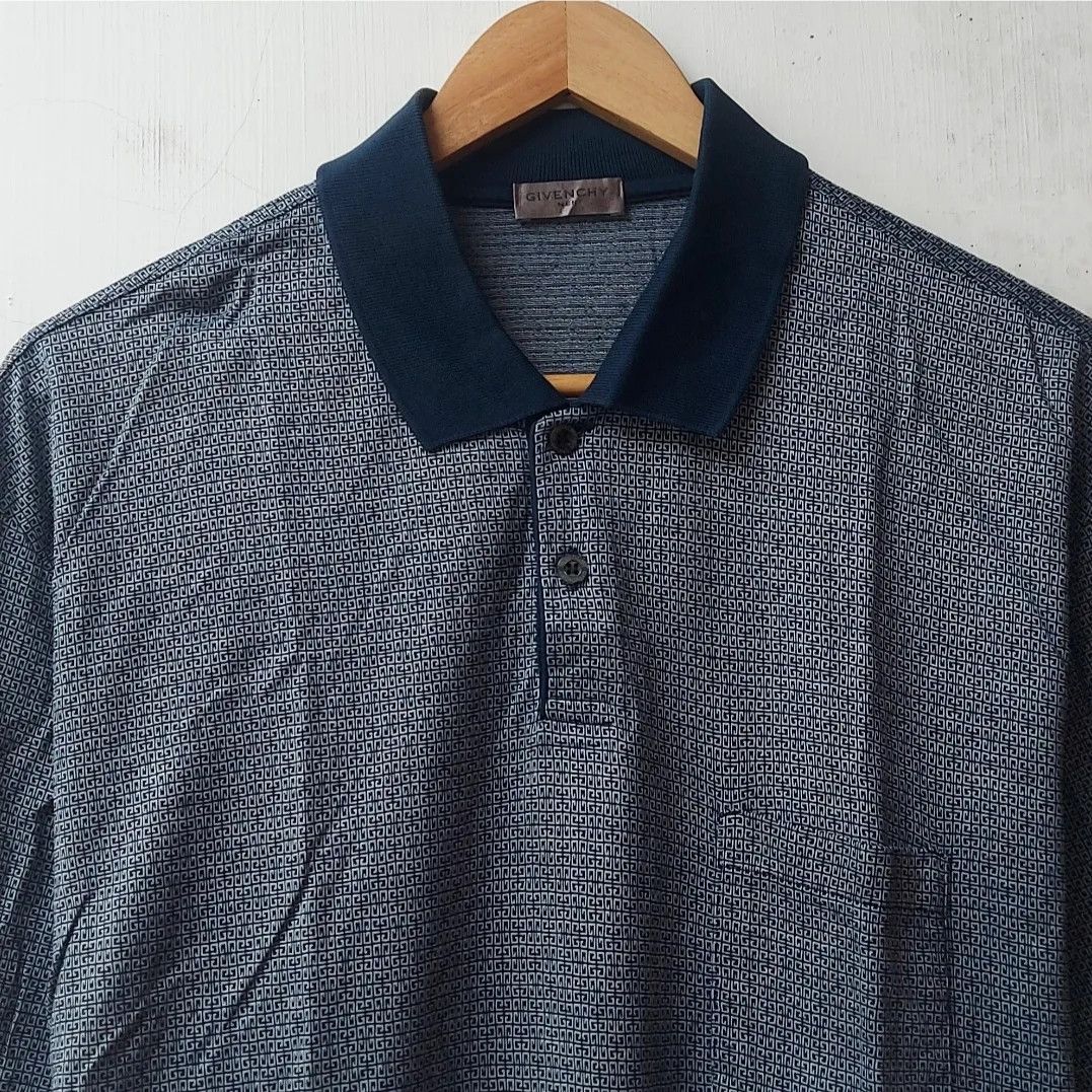 Vintage Givenchy Men Monogram Polo Shirt