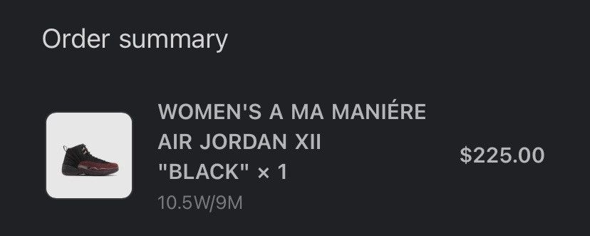A Ma Maniere Air Jordan 12 A Ma Maniere (Black) Size US 9 / EU 42 - 7 Thumbnail