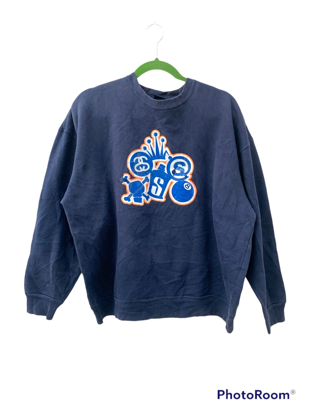 Stussy × Vintage Vintage Stussy billiard 🎱 Sweatshirt Crewneck Hit Logo Size US L / EU 52-54 / 3 - 1 Thumbnail