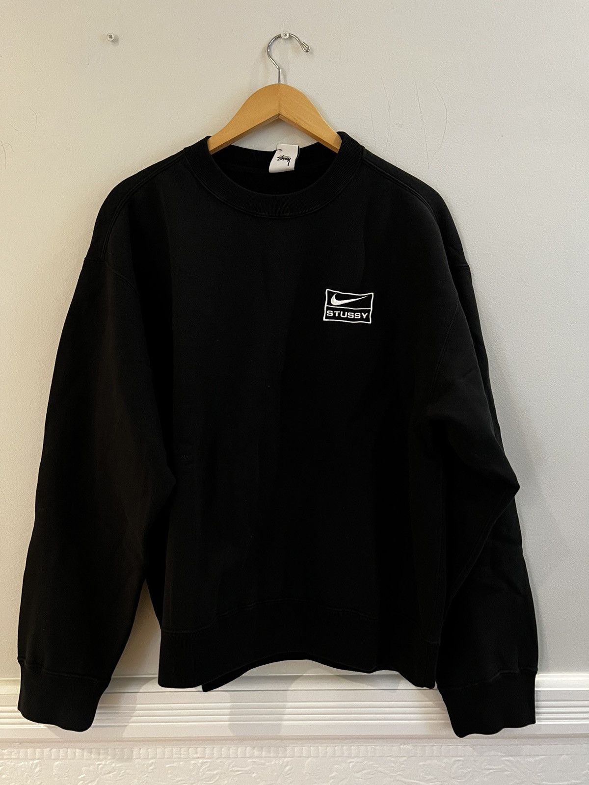 Stussy Nike X Stussy Washed Black Sweatshirt M | Grailed