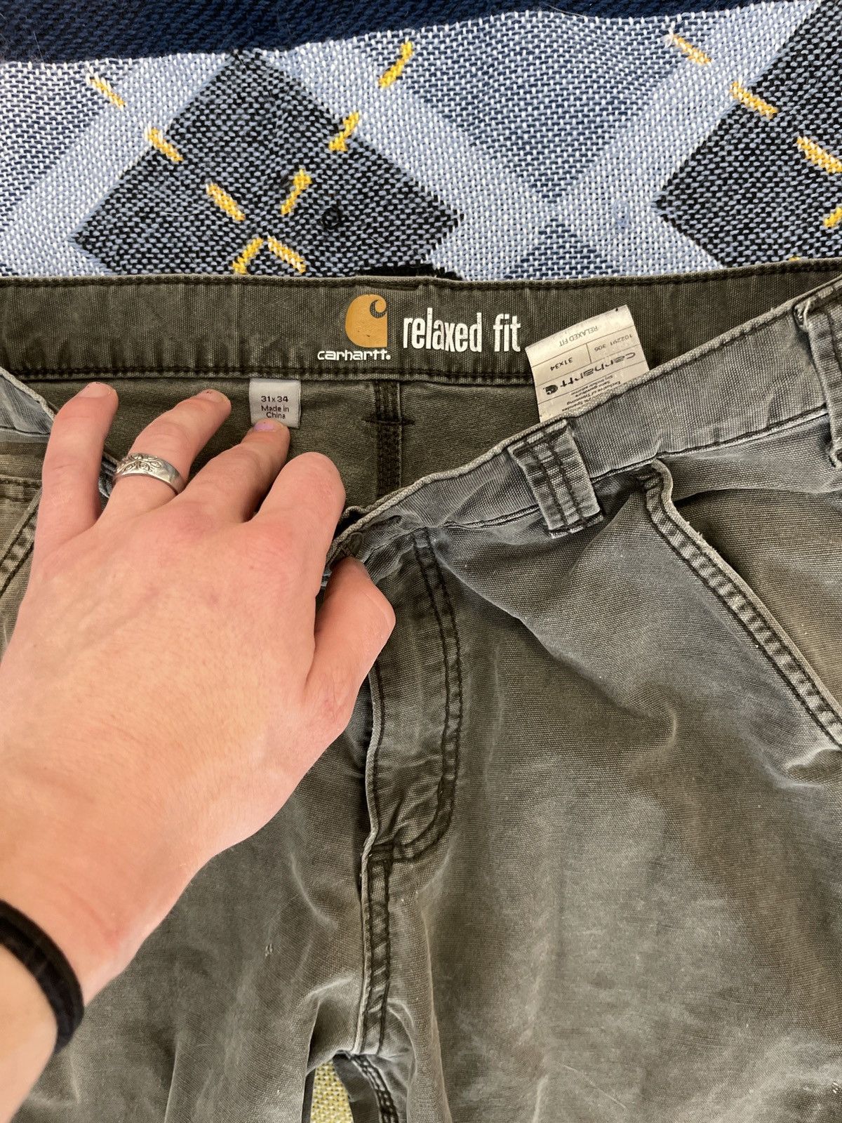 Carhartt Vintage grey carhartt carpenter pants Size US 30 / EU 46 - 2 Thumbnail