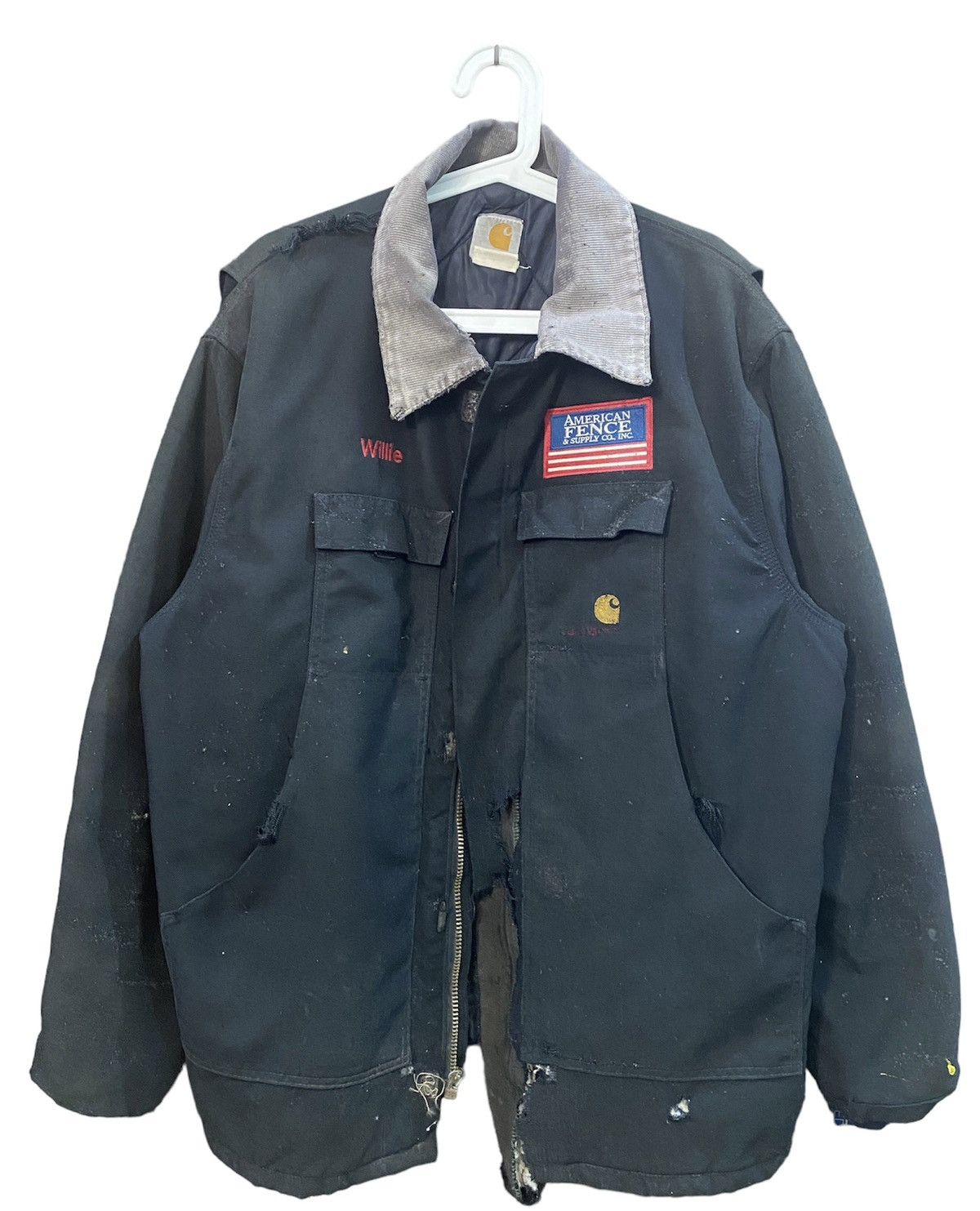 Carhartt Carhartt American Fence & Supply Co. Inc. Distressed Jacket Size US XXL / EU 58 / 5 - 1 Thumbnail