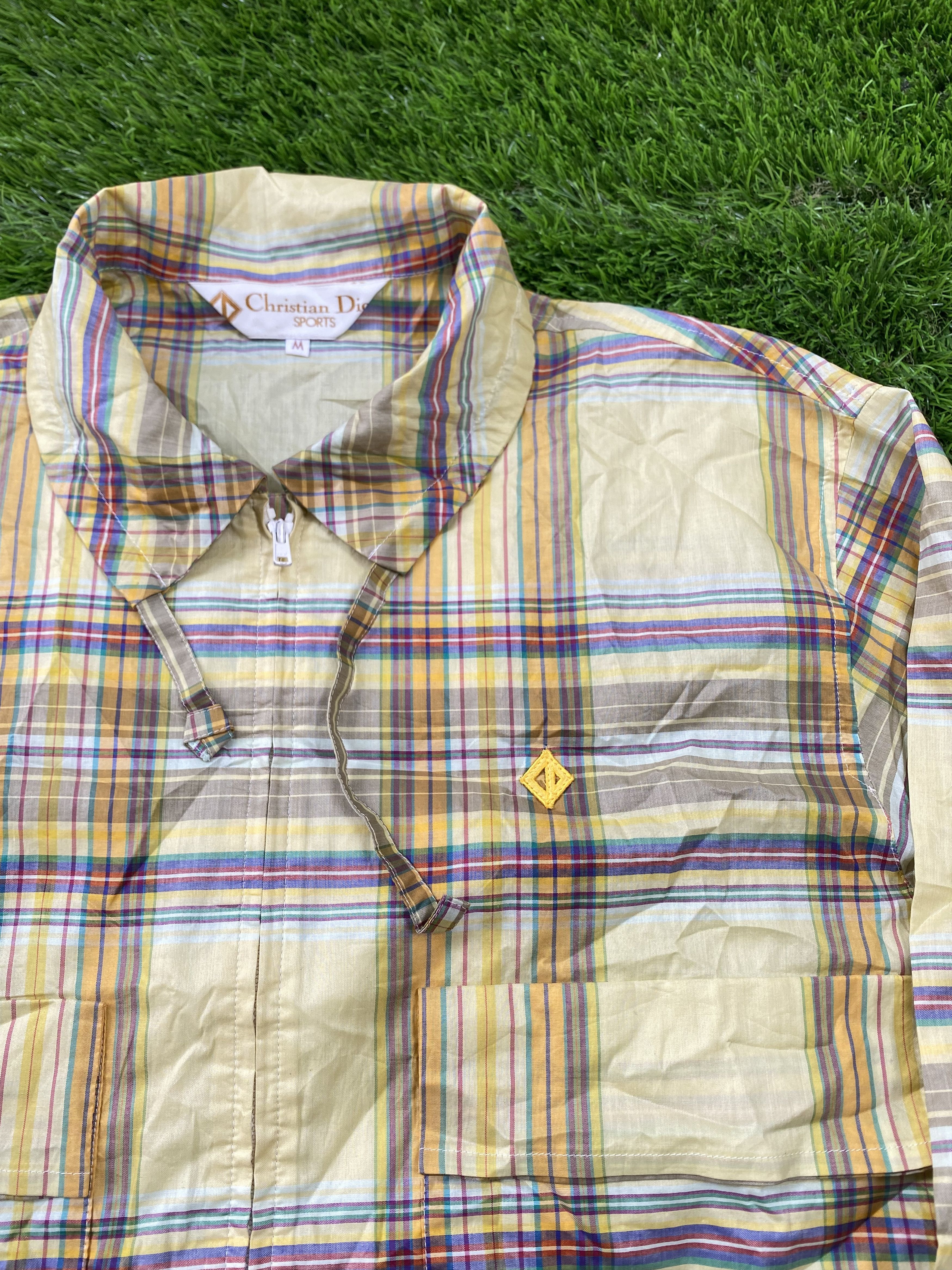 Christian Dior Monsieur Vintage 90s Christian Dior Plaid Tartan Jacket Size US M / EU 48-50 / 2 - 2 Thumbnail