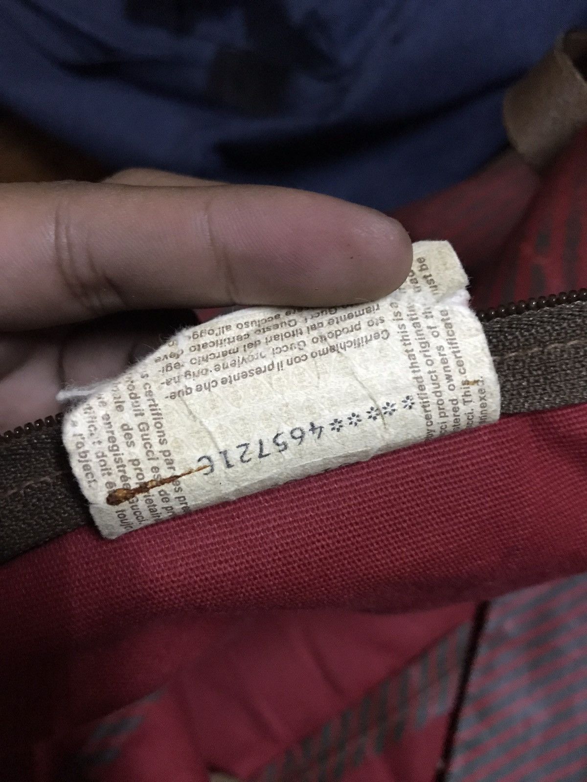 Gucci × Vintage Vintage Gucci travel 🧳 bag Size ONE SIZE - 11 Thumbnail