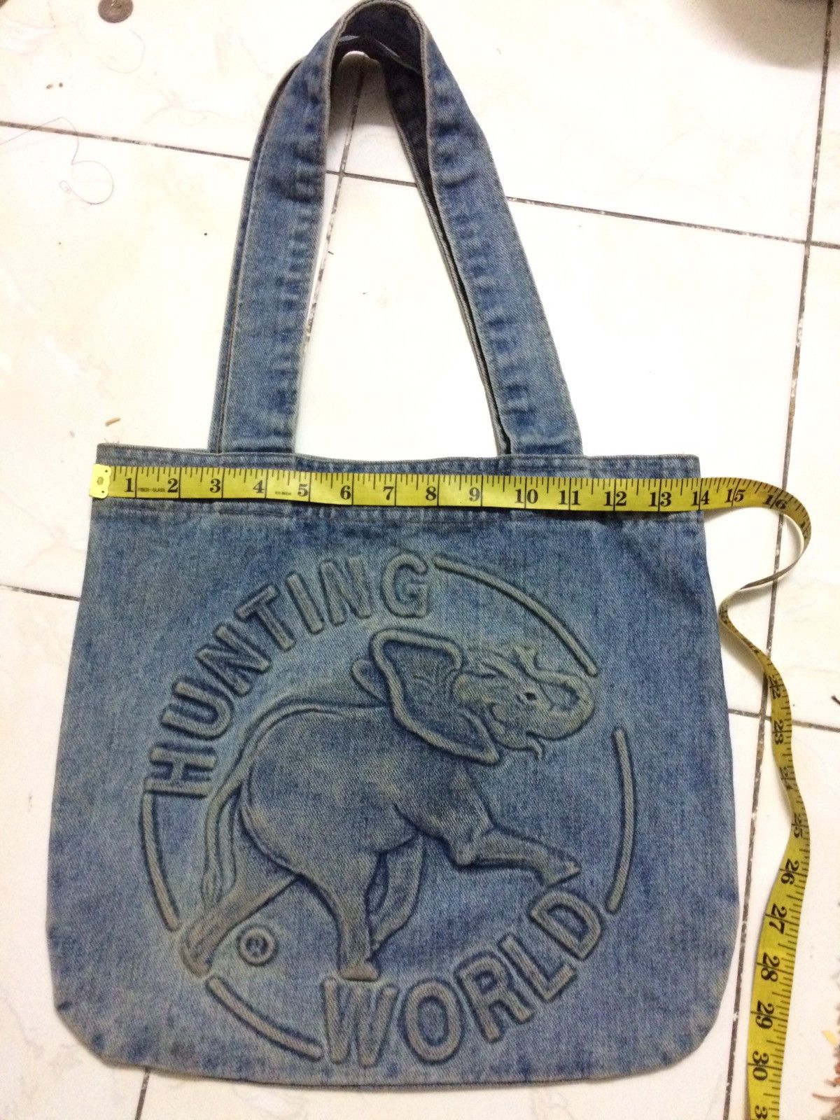 Designer Hunting World Tote Bag Denim Size ONE SIZE - 4 Thumbnail