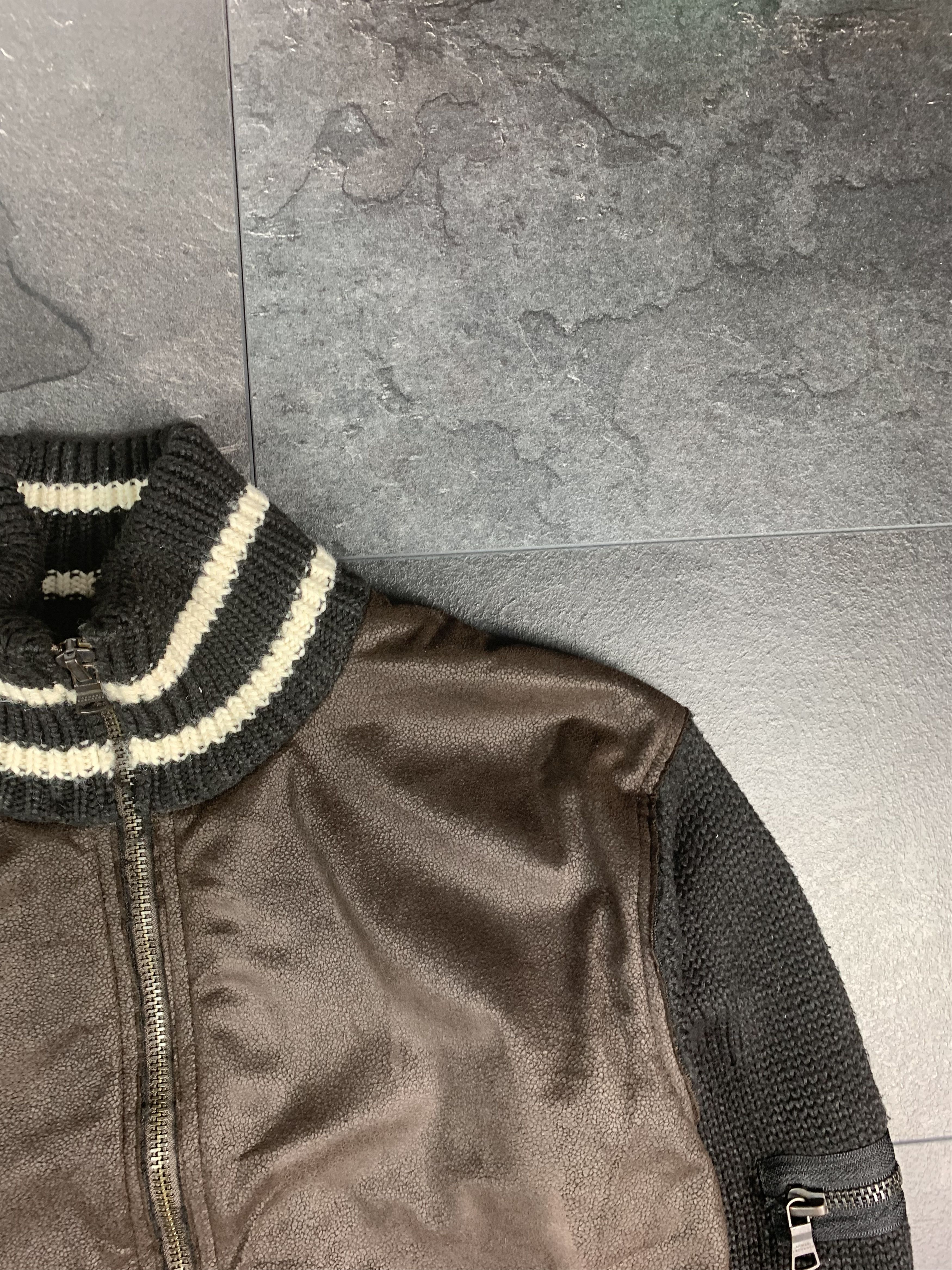 Armani Exchange × Vintage Armani Exchange vintage light jacket knitted leather M Size US M / EU 48-50 / 2 - 7 Thumbnail