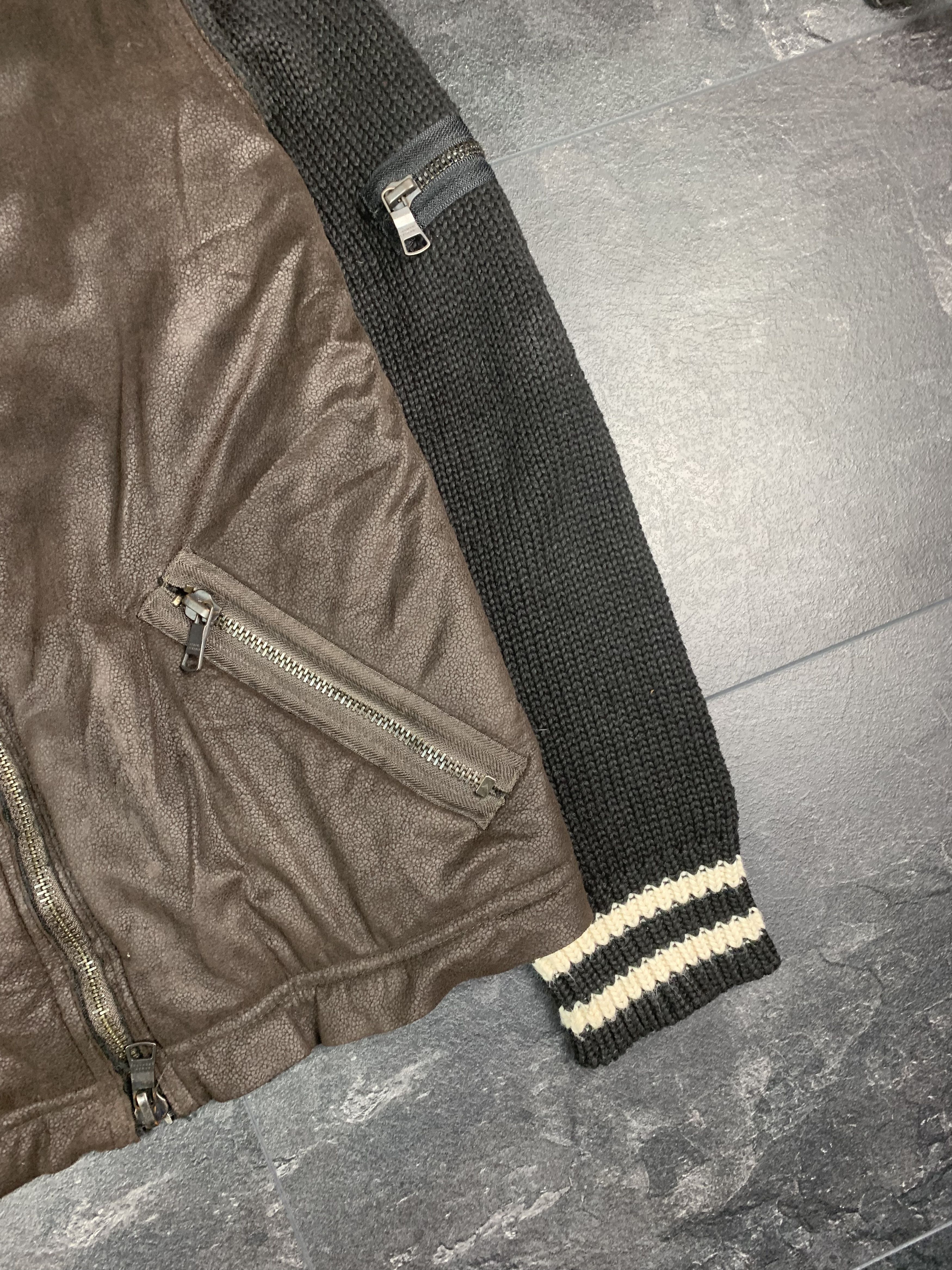 Armani Exchange × Vintage Armani Exchange vintage light jacket knitted leather M Size US M / EU 48-50 / 2 - 5 Thumbnail