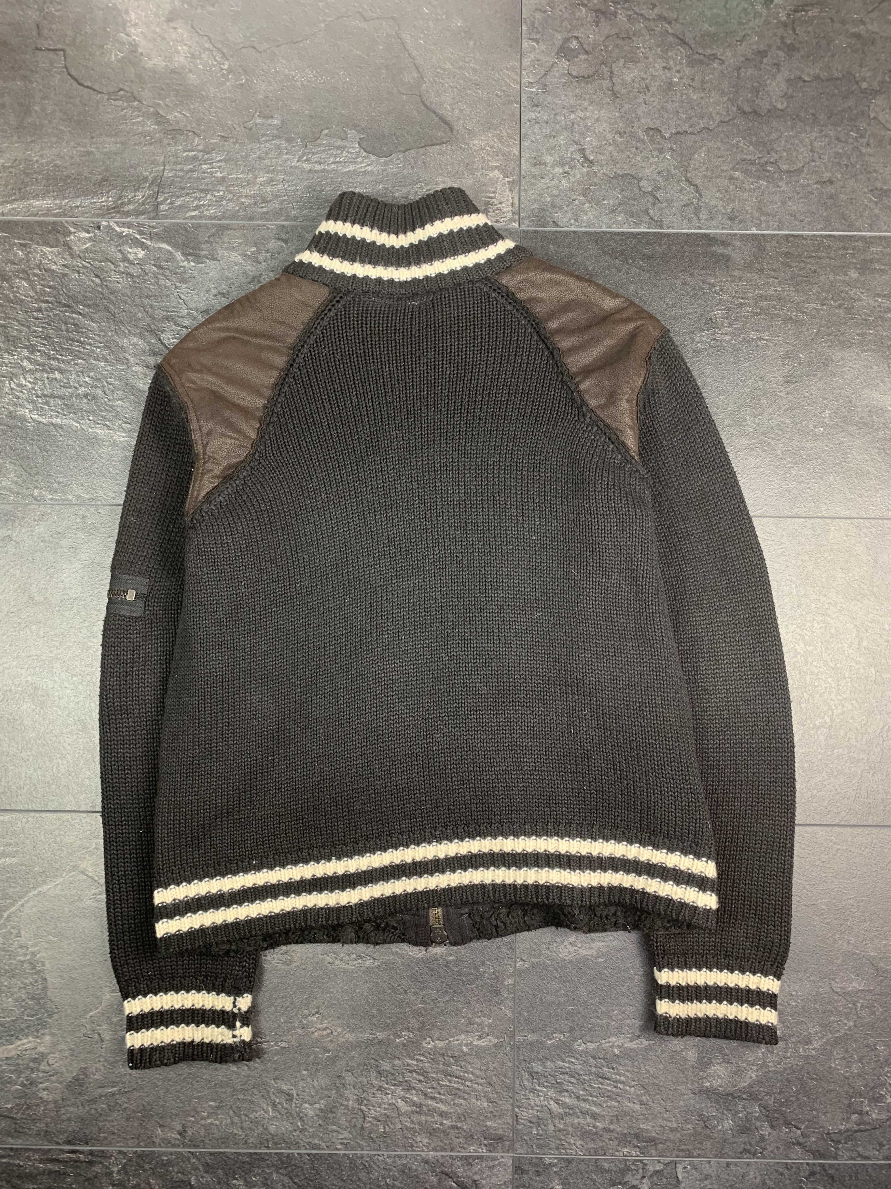 Armani Exchange × Vintage Armani Exchange vintage light jacket knitted leather M Size US M / EU 48-50 / 2 - 8 Thumbnail