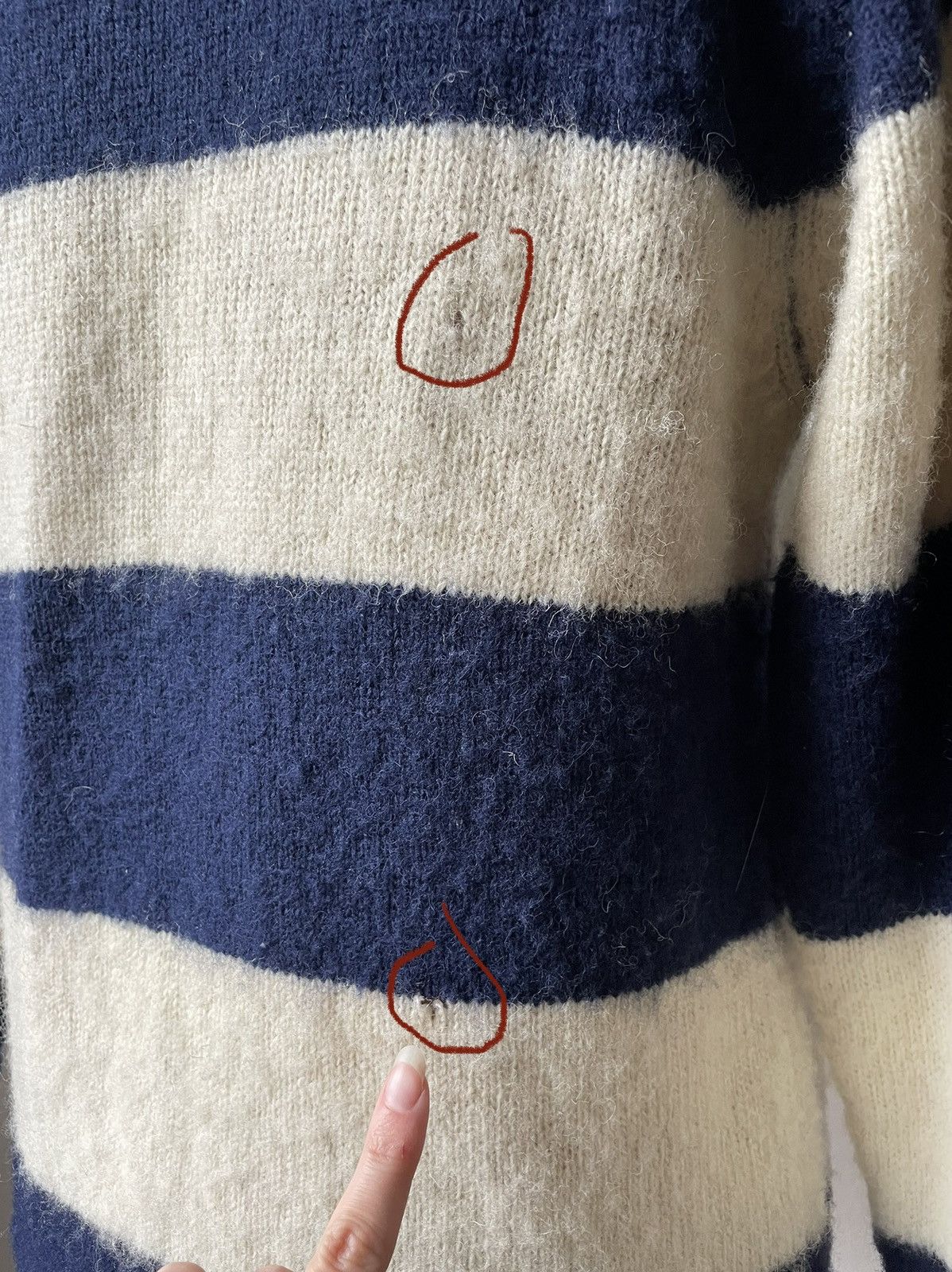 Drake's Striped Pure Wool Sweater, Extra Small Size US XS / EU 42 / 0 - 6 Thumbnail