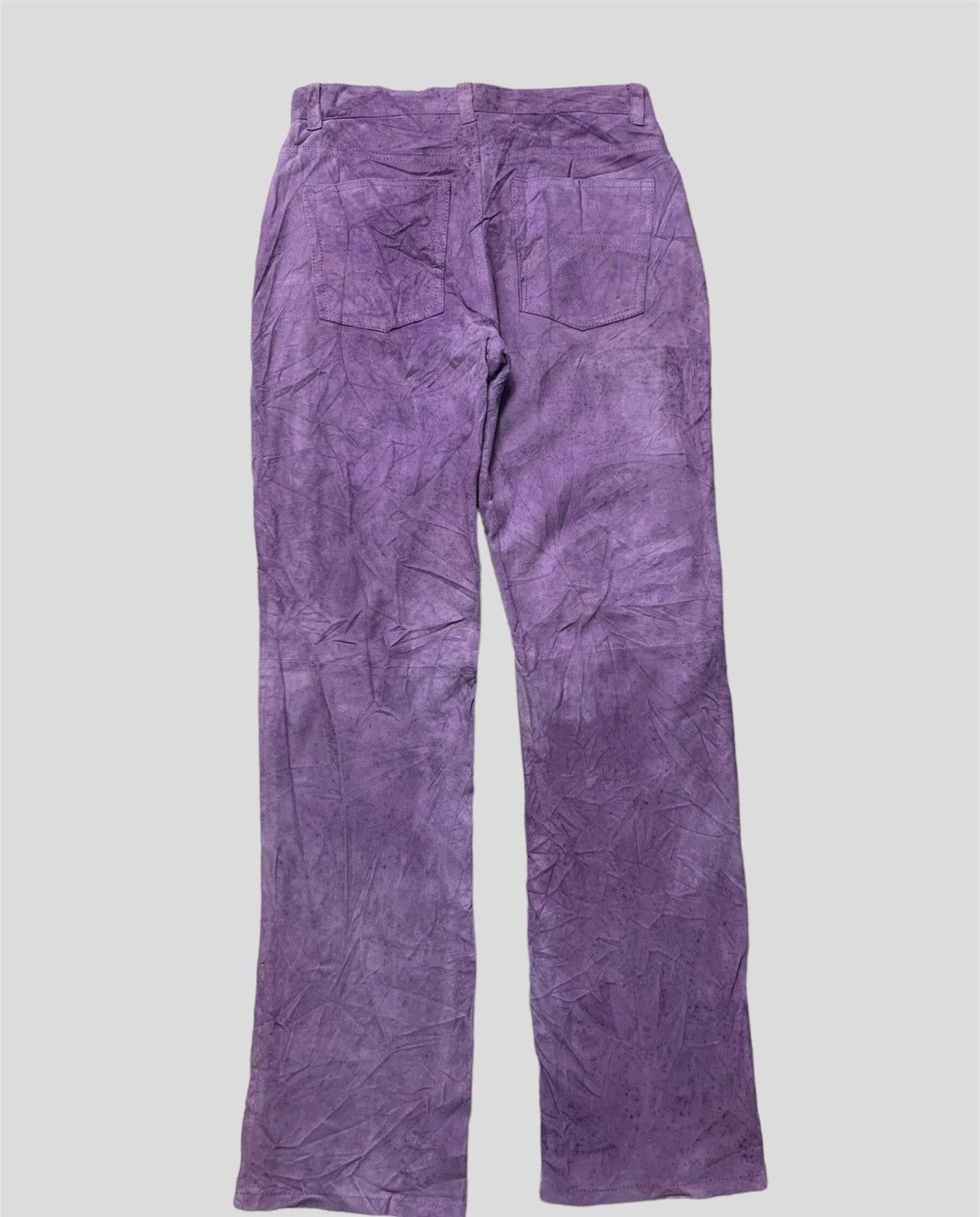 Genuine Leather × Ralph Lauren × Vintage Vintage 90s Ralph Lauren Suede Leather Pants Size 28" / US 6 / IT 42 - 12 Thumbnail