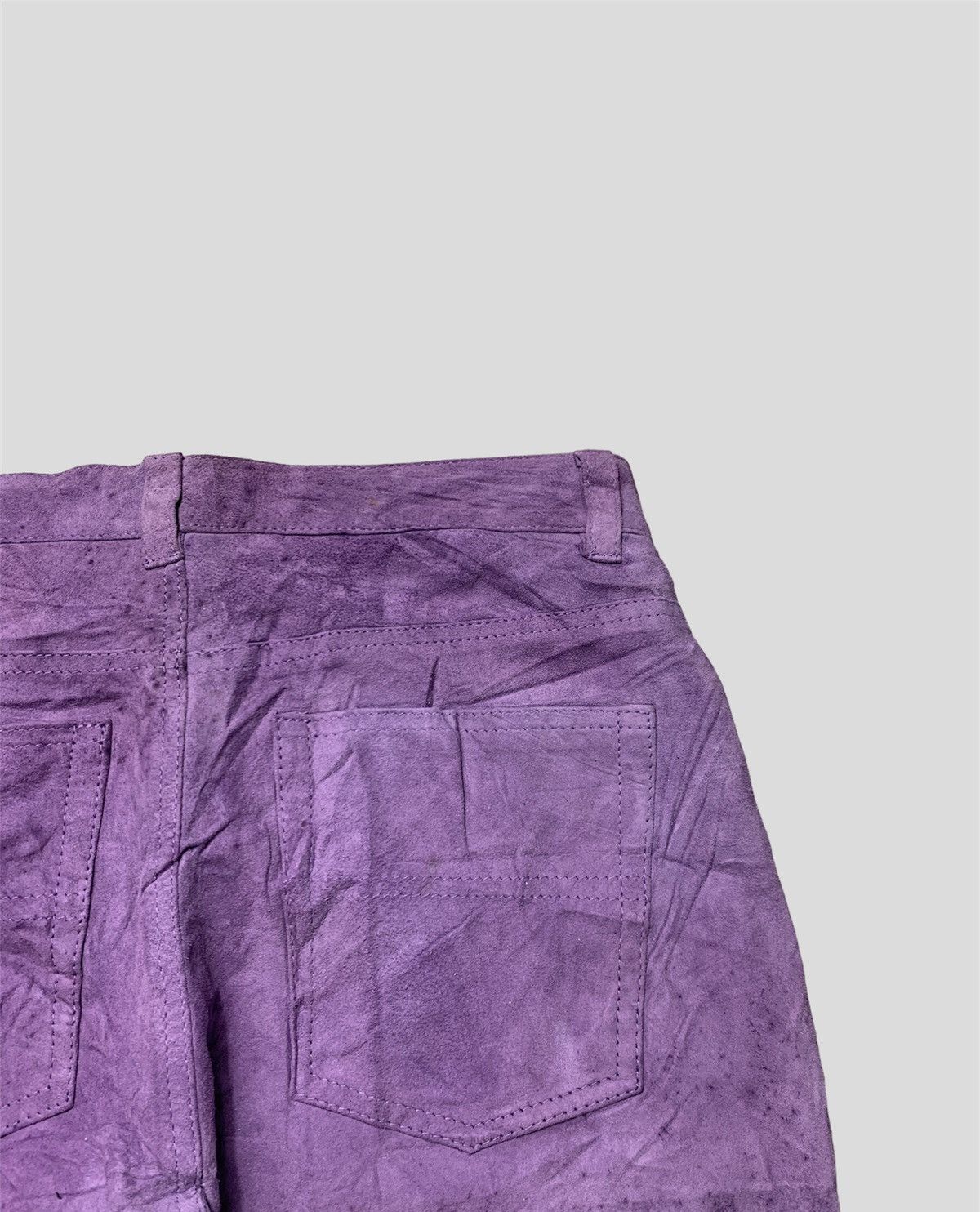Genuine Leather × Ralph Lauren × Vintage Vintage 90s Ralph Lauren Suede Leather Pants Size 28" / US 6 / IT 42 - 14 Thumbnail