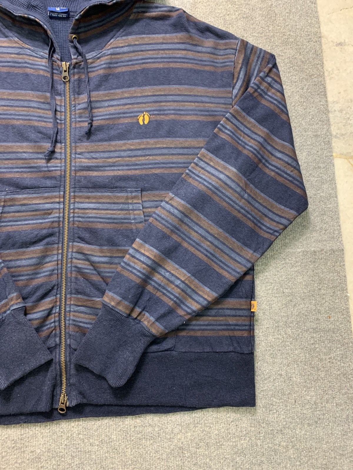 Hang Ten × Vintage Vintage 90s Hang Ten Striped Hoodie Size US M / EU 48-50 / 2 - 4 Thumbnail