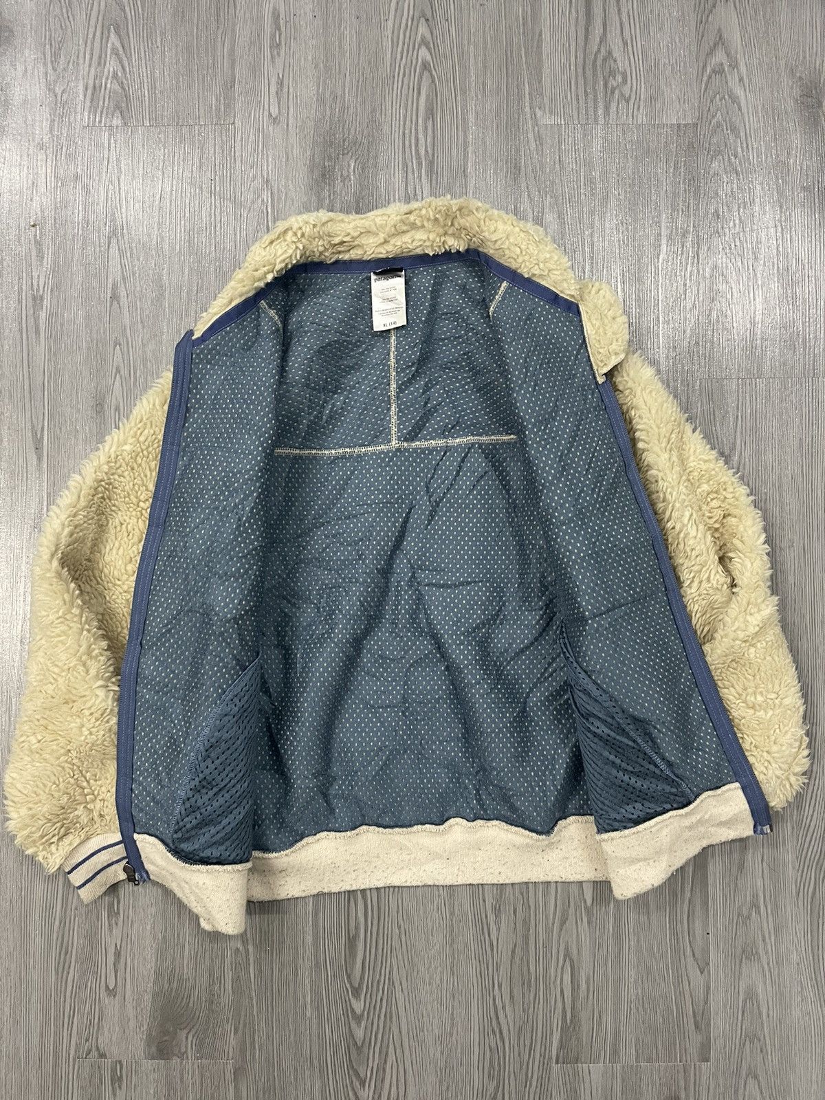 Patagonia × Vintage Vintage Patagonia Retro Deep Pile Jacket XL (14) ladies kids Size XS / US 0-2 / IT 36-38 - 9 Thumbnail
