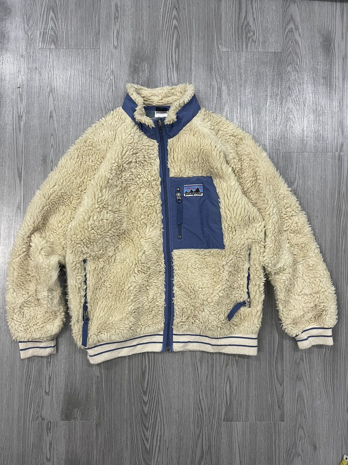 Patagonia × Vintage Vintage Patagonia Retro Deep Pile Jacket XL (14) ladies kids Size XS / US 0-2 / IT 36-38 - 1 Thumbnail