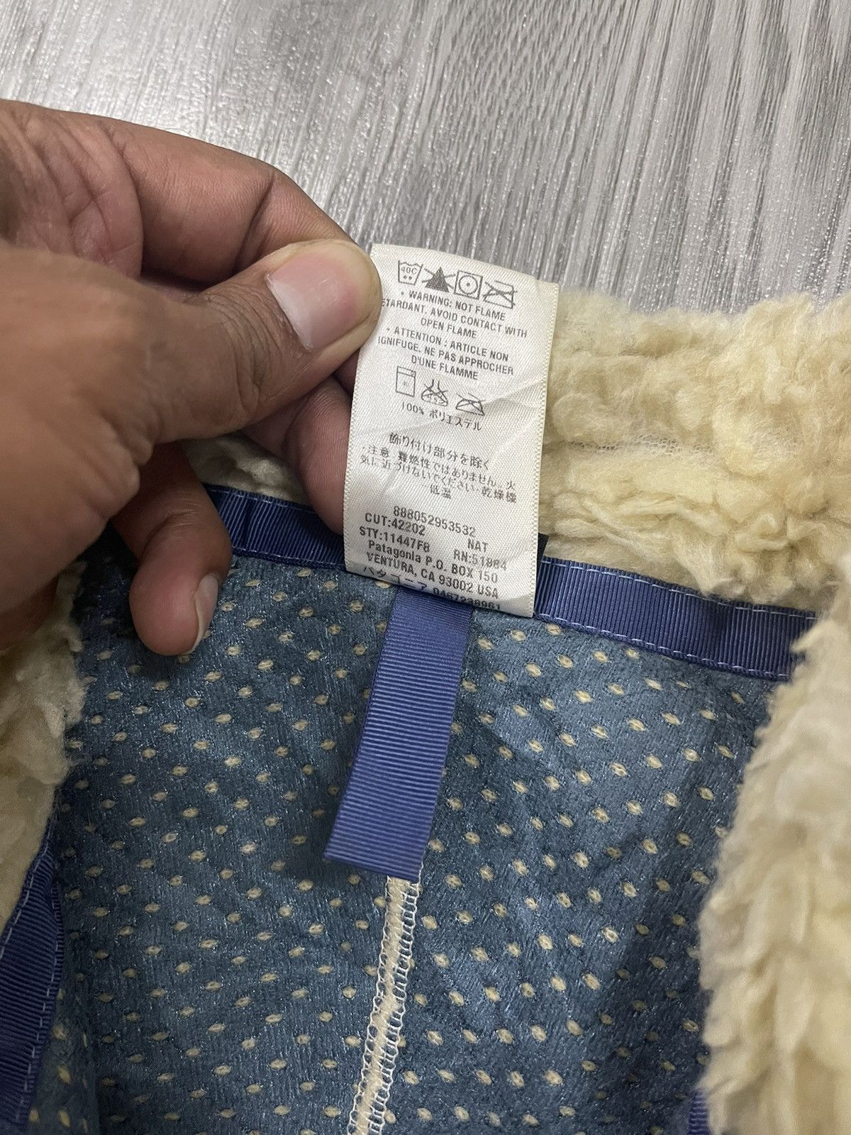Patagonia × Vintage Vintage Patagonia Retro Deep Pile Jacket XL (14) ladies kids Size XS / US 0-2 / IT 36-38 - 8 Thumbnail