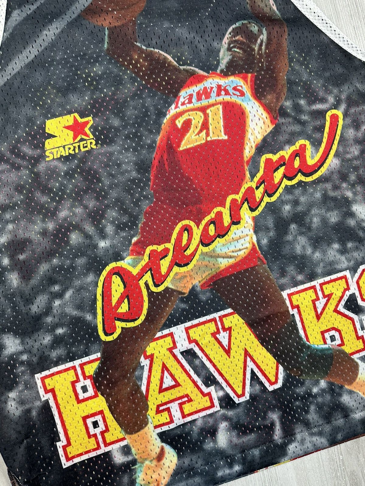 NBA Starter Hot Dominique Wilkings Atlanta Hawks AOP jersey Size US M / EU 48-50 / 2 - 3 Thumbnail