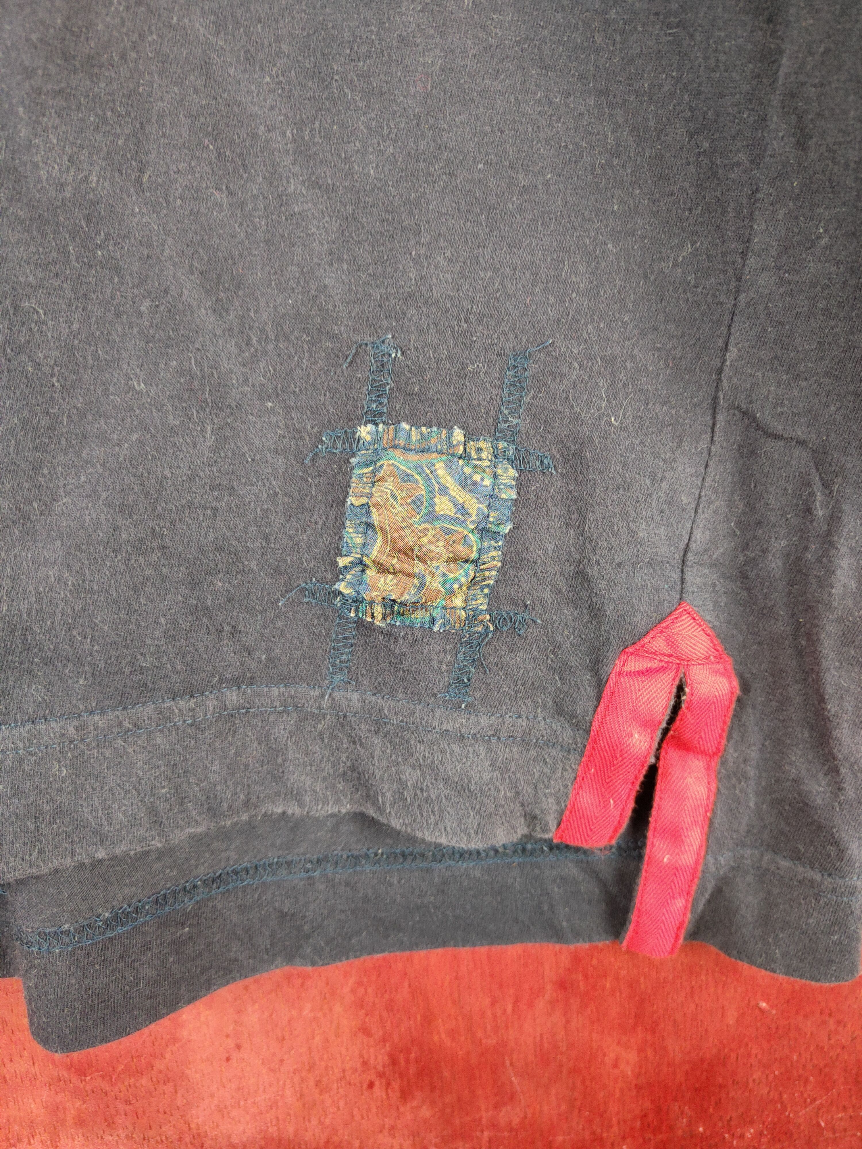 Japanese Brand Ciname Dark Blue/Yellow Long Sleeve T-shirt #S675 Size US L / EU 52-54 / 3 - 3 Thumbnail
