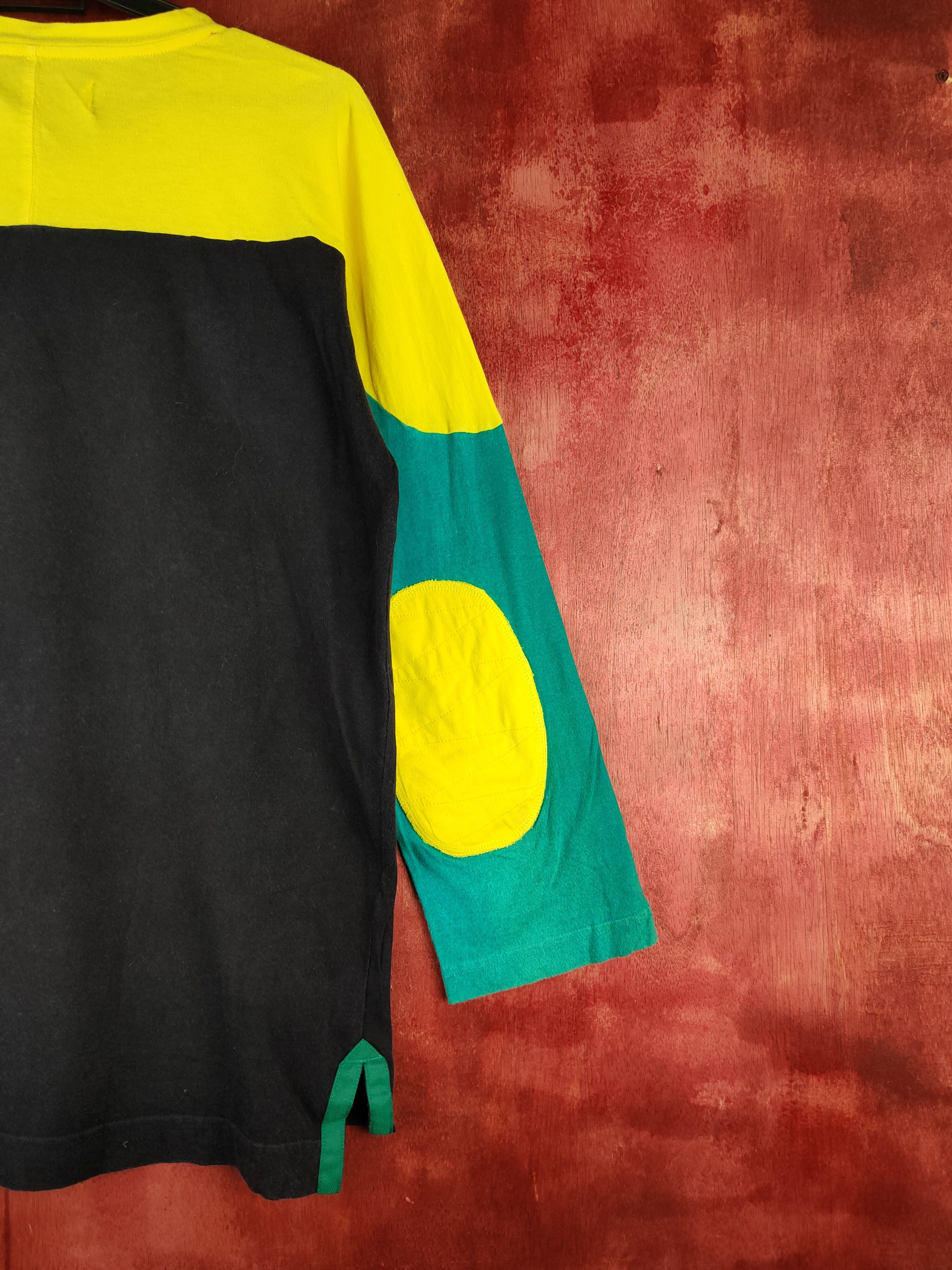 Japanese Brand Ciname Dark Blue/Yellow Long Sleeve T-shirt #S675 Size US L / EU 52-54 / 3 - 10 Thumbnail