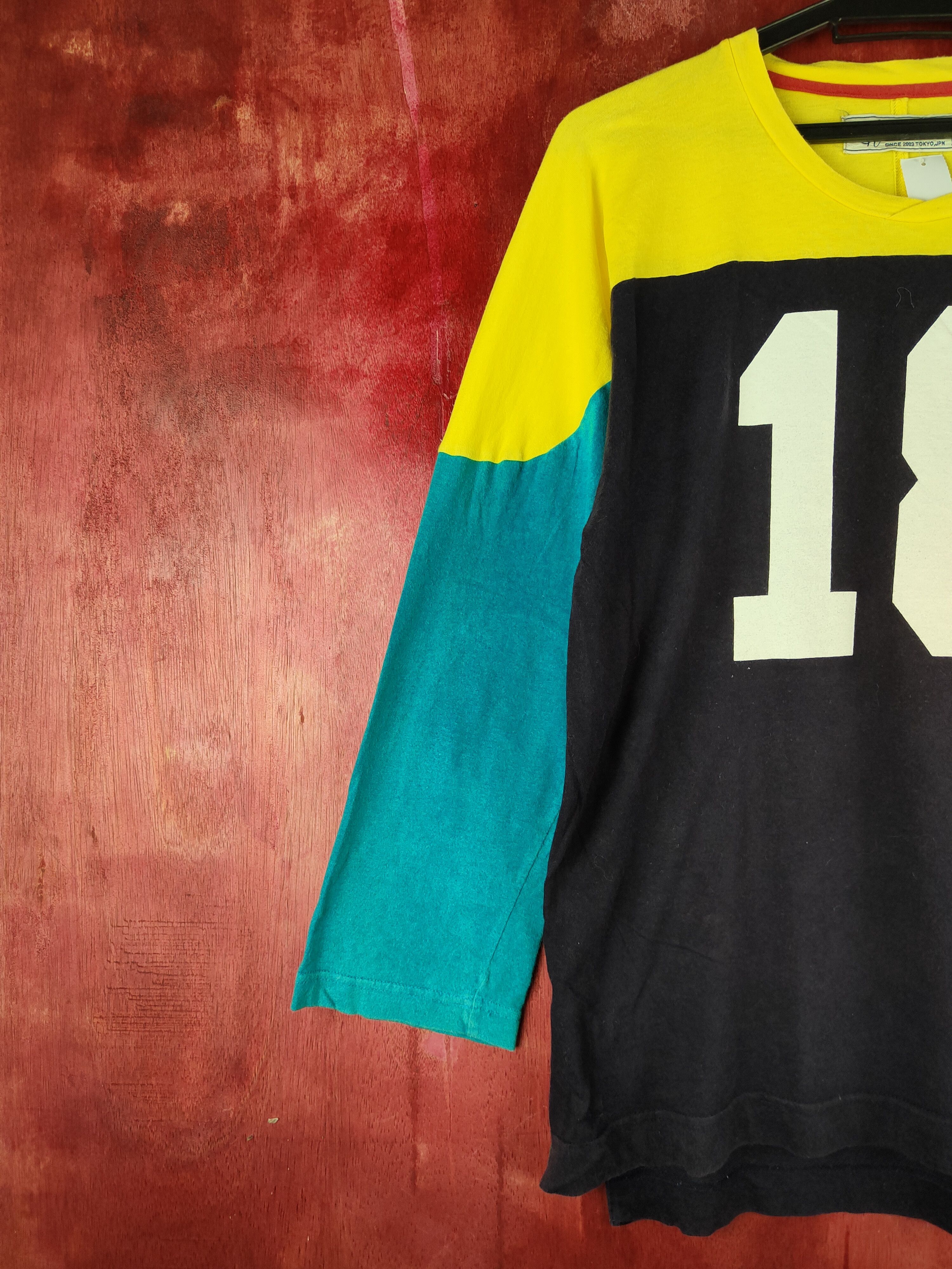 Japanese Brand Ciname Dark Blue/Yellow Long Sleeve T-shirt #S675 Size US L / EU 52-54 / 3 - 4 Thumbnail