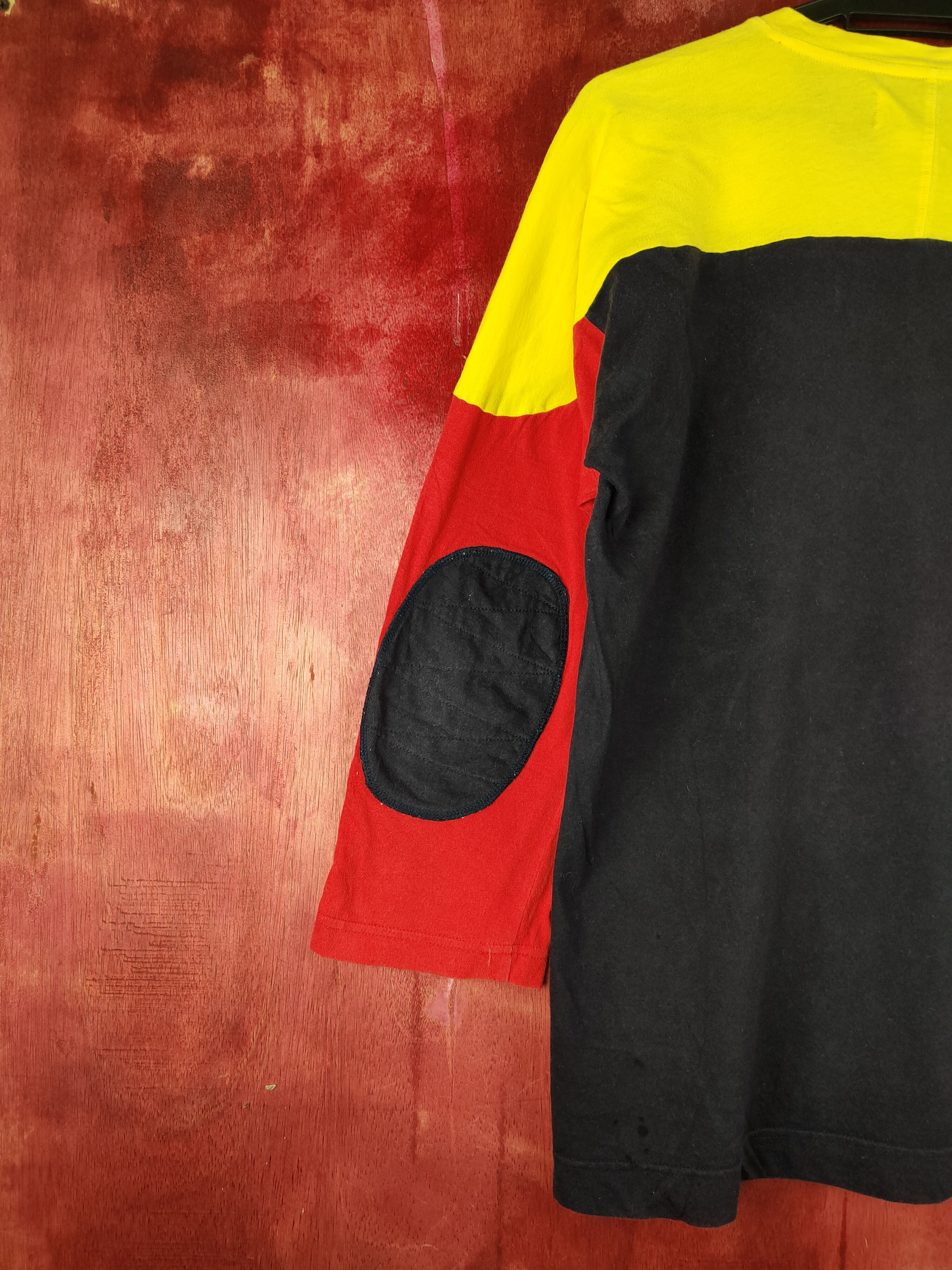 Japanese Brand Ciname Dark Blue/Yellow Long Sleeve T-shirt #S675 Size US L / EU 52-54 / 3 - 9 Thumbnail