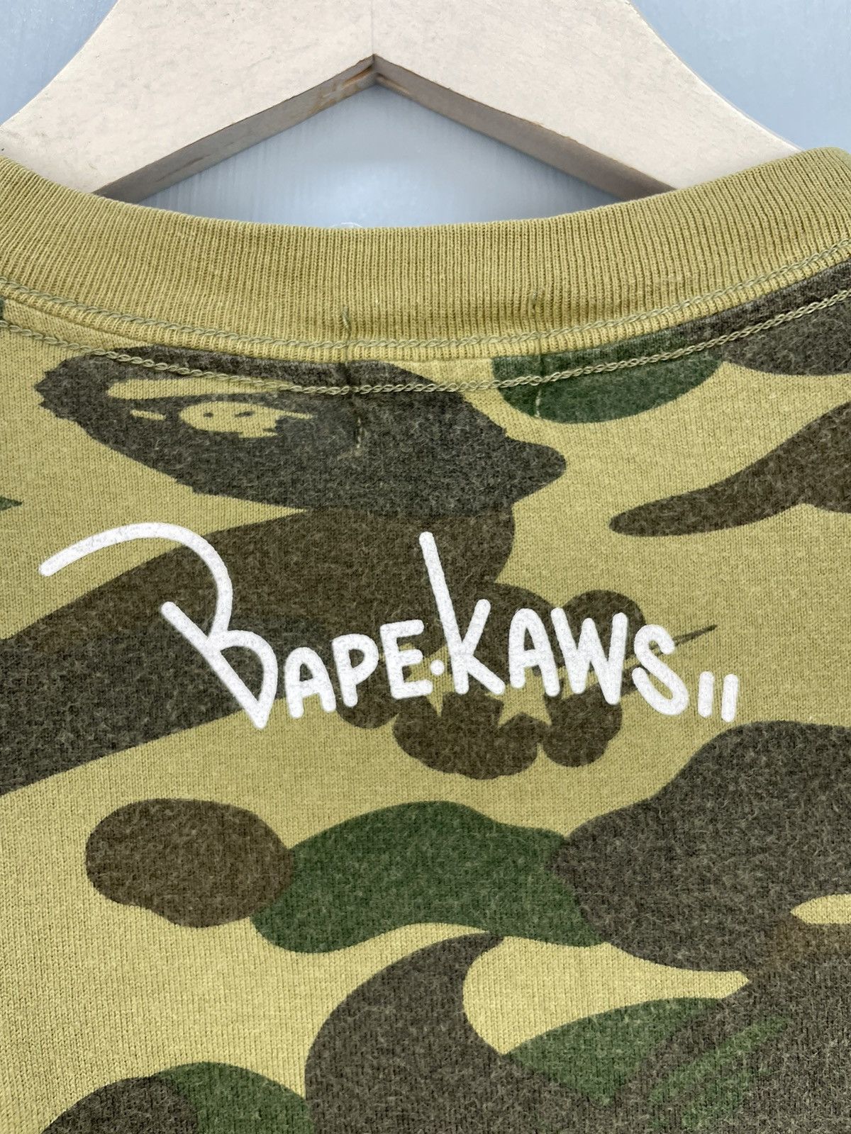 Bape × Kaws Bape x Kaws College Bendy Camo Tee Size US L / EU 52-54 / 3 - 5 Thumbnail