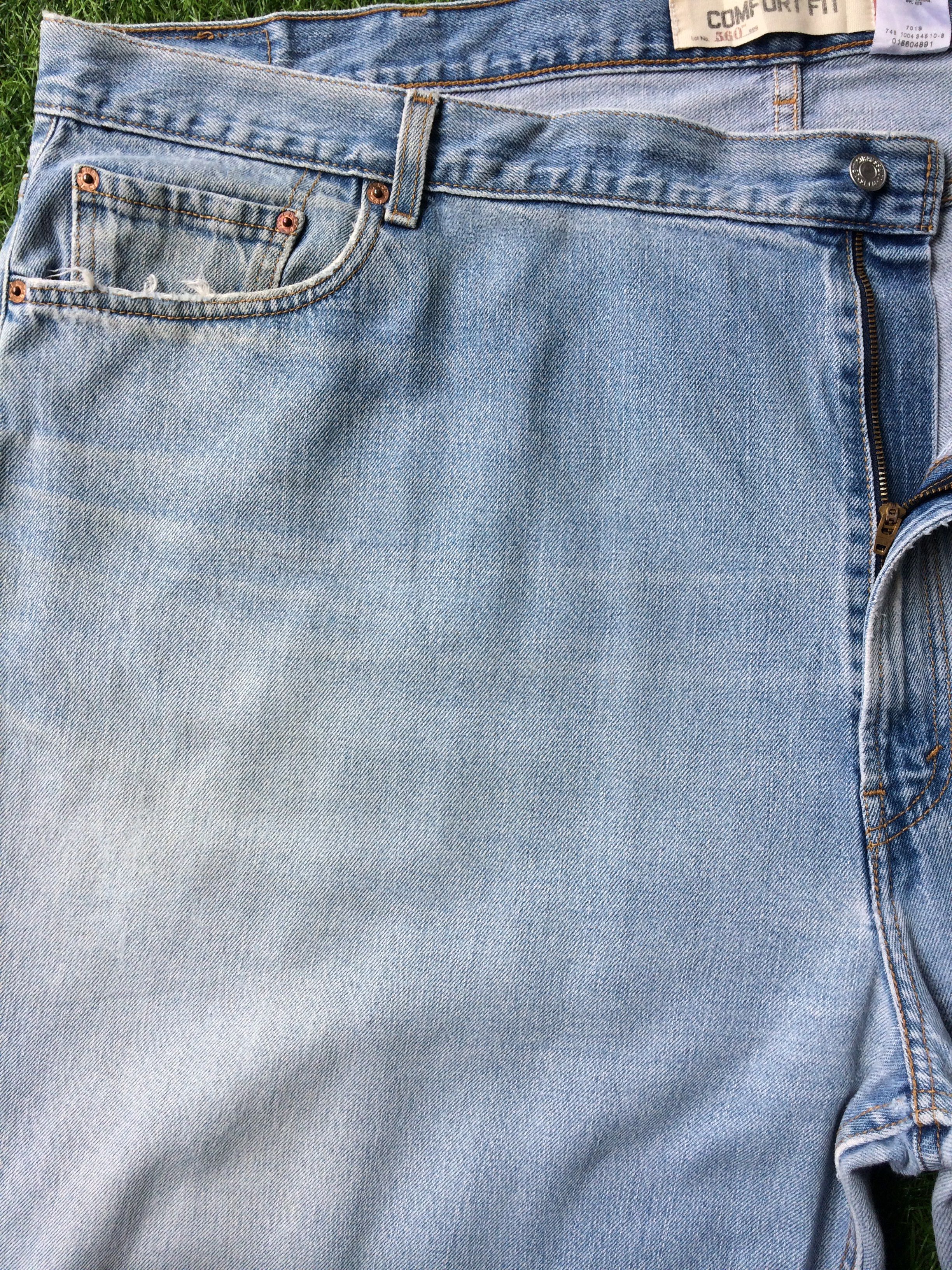 Levi's W51 Distressed Levis 560 Ripped Jeans #B-338 Size US 44 / EU 60 - 3 Thumbnail