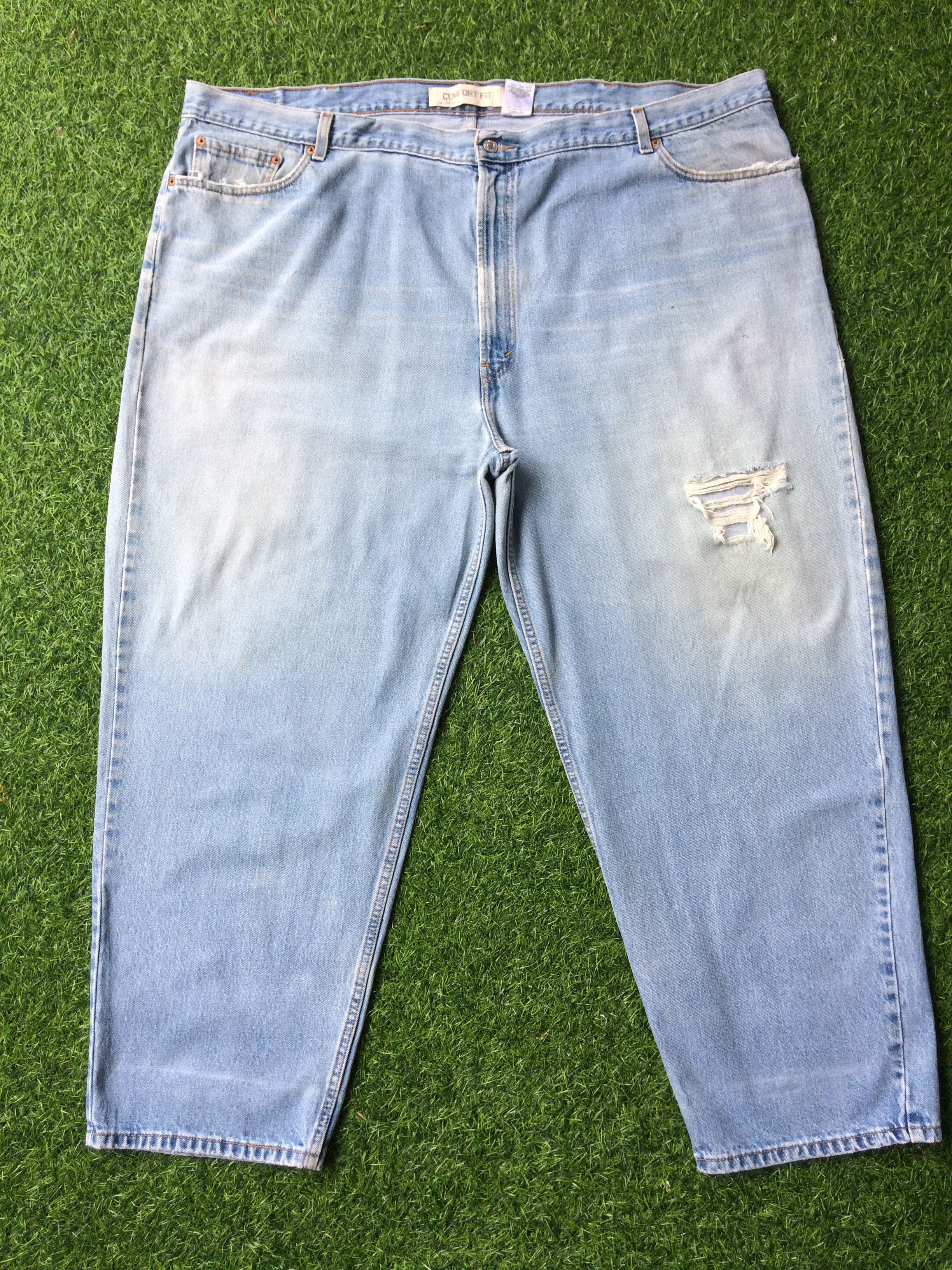 Levi's W51 Distressed Levis 560 Ripped Jeans #B-338 Size US 44 / EU 60 - 1 Thumbnail