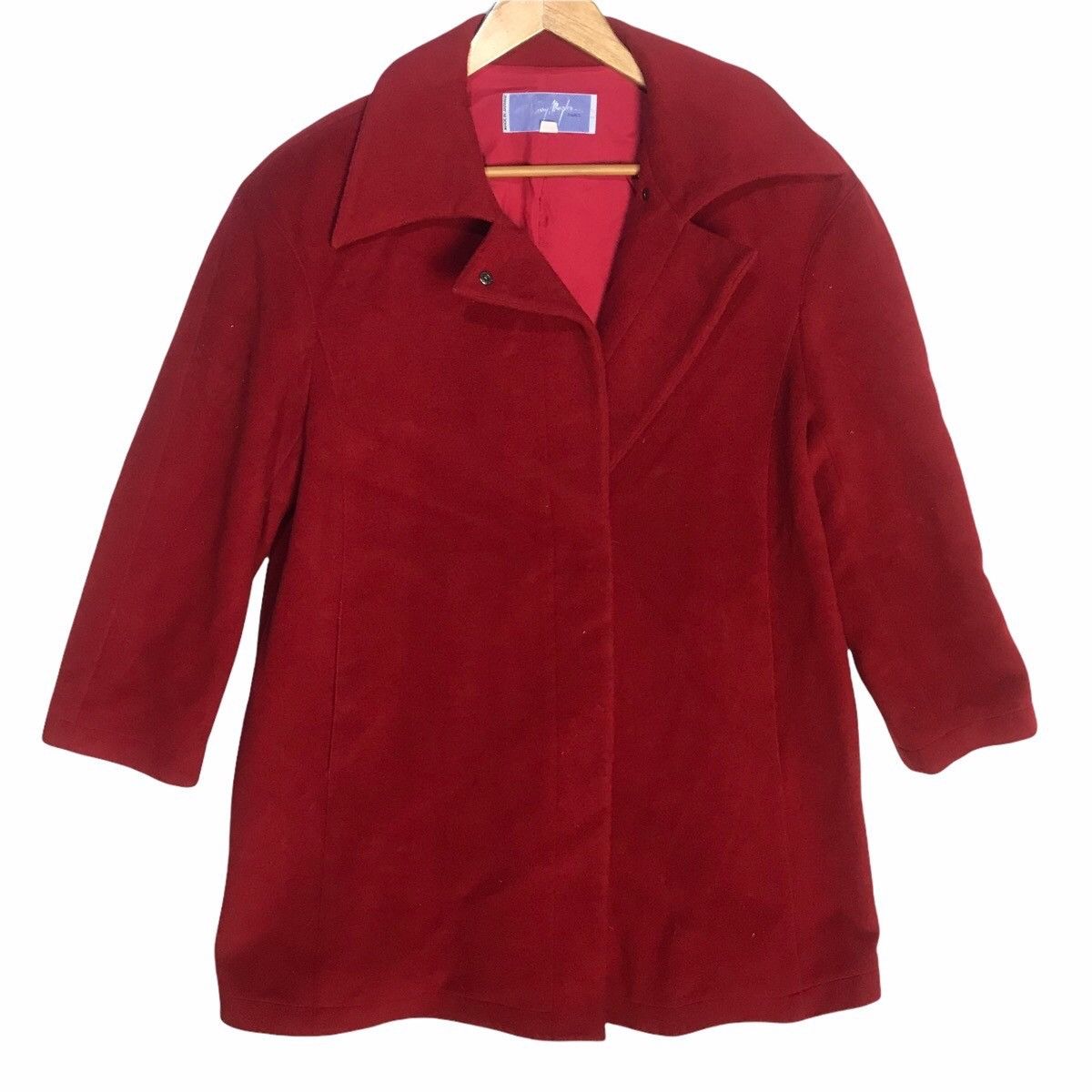 Thierry Mugler Thierry mugler red double breasted wool jacket Size L / US 10 / IT 46 - 1 Thumbnail