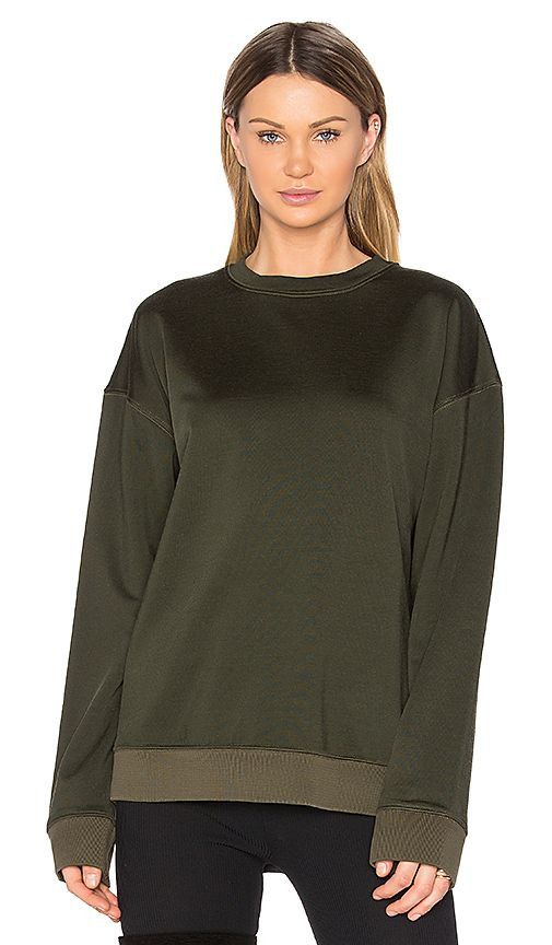 image of Yeezy Season 3 Plaited Jersey Sweatshirt in Khaki, Men's (Size Medium)
