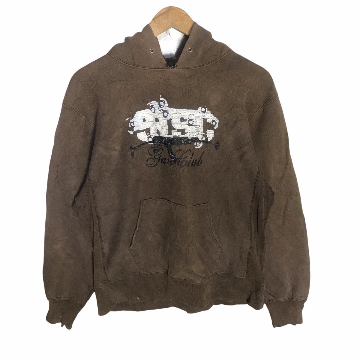 Sarcastic homme distressed hoodie