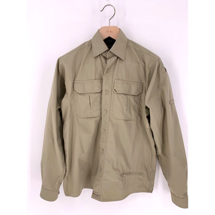 Helikon Men's Tactical T-Shirt - Polyester TopCool Fabric, Khaki, Size Small 7 thumbnail image