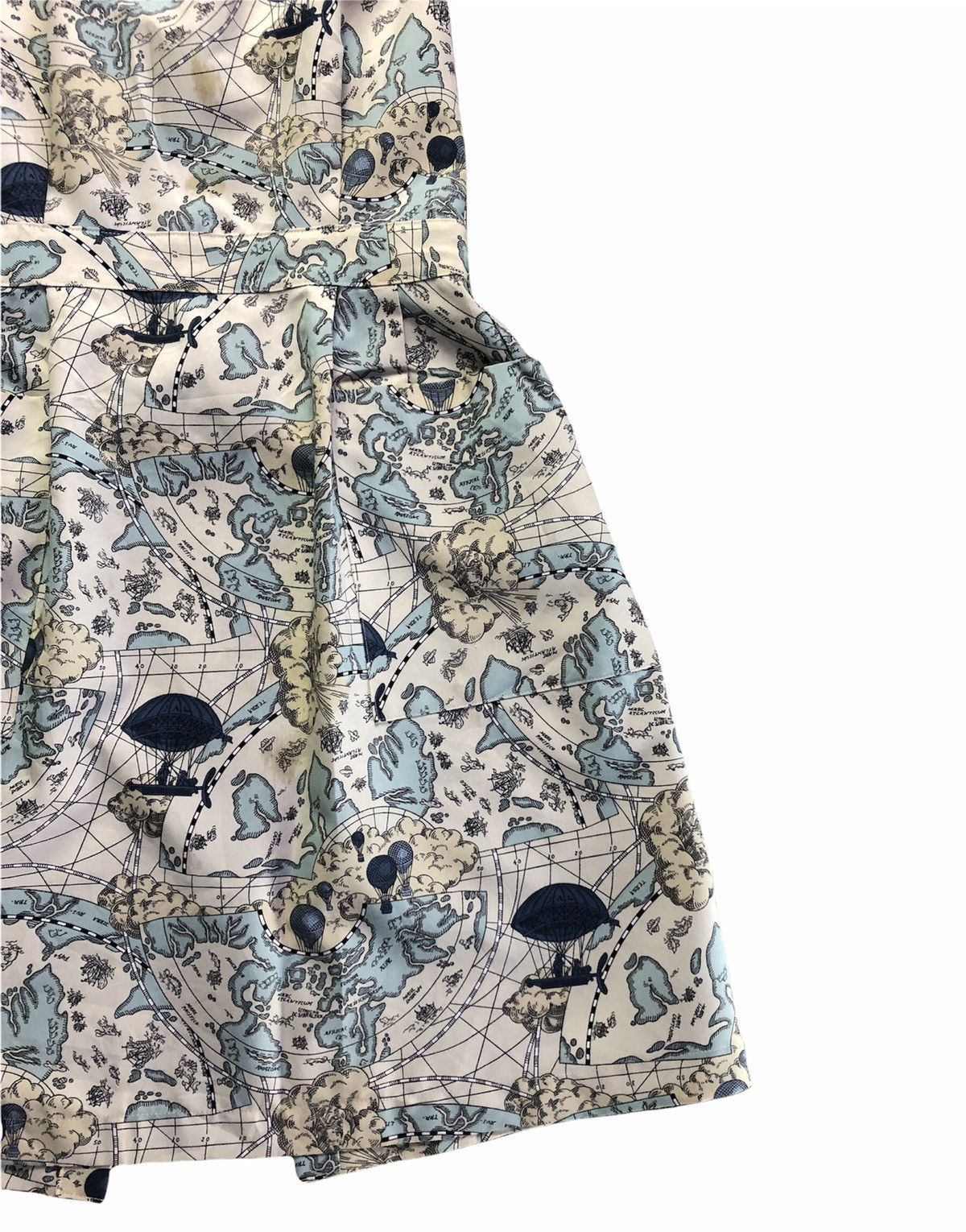 Vintage × yoshie inaba Vintage Yoshie Inaba Japan Airlines World Map Cooking Apron Size ONE SIZE - 3 Thumbnail