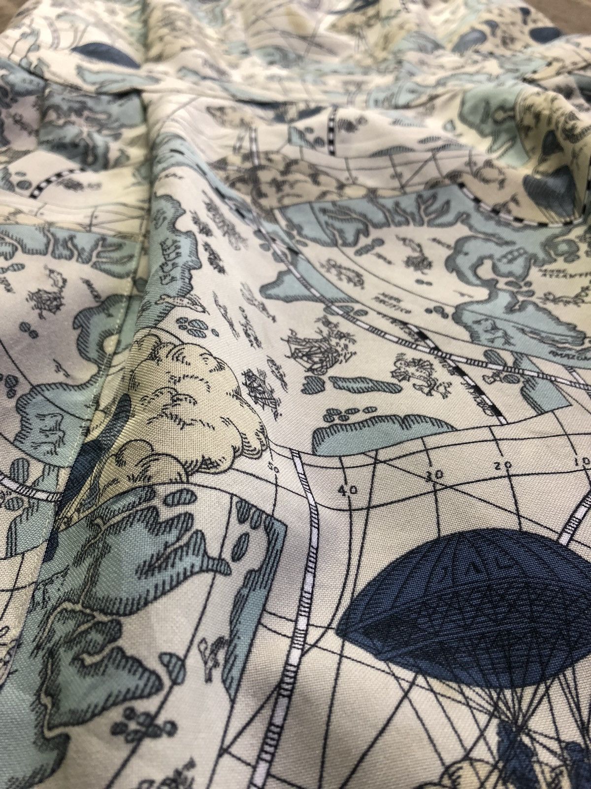 Vintage × yoshie inaba Vintage Yoshie Inaba Japan Airlines World Map Cooking Apron Size ONE SIZE - 5 Thumbnail
