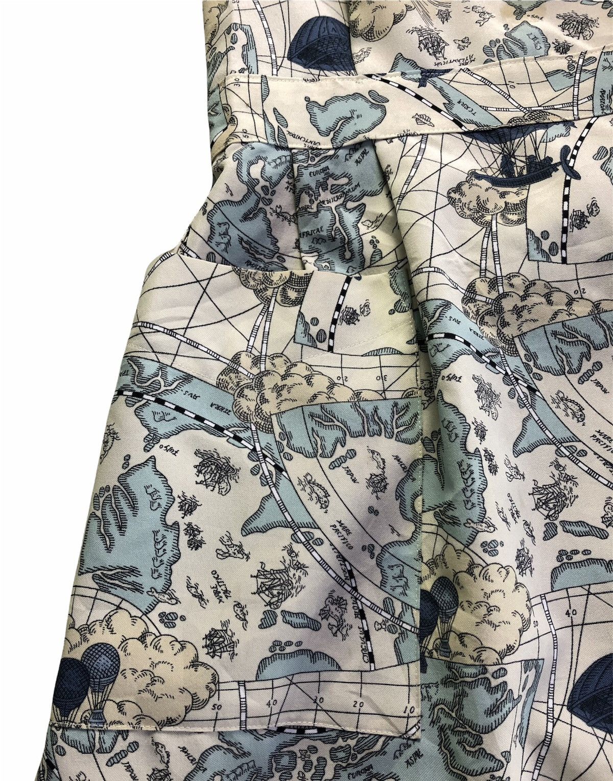 Vintage × yoshie inaba Vintage Yoshie Inaba Japan Airlines World Map Cooking Apron Size ONE SIZE - 4 Thumbnail