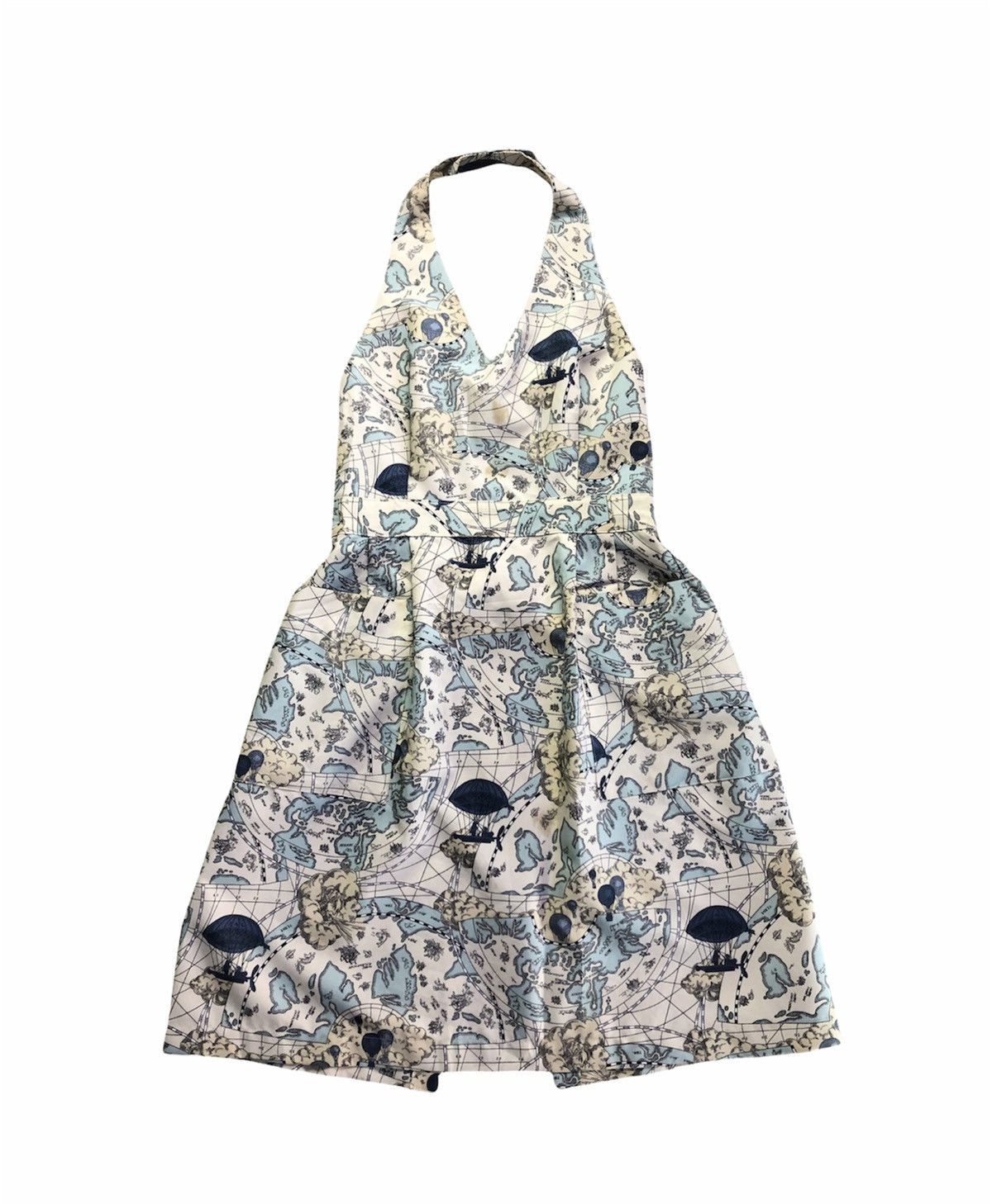 Vintage Yoshie Inaba Japan Airlines World Map Cooking Apron