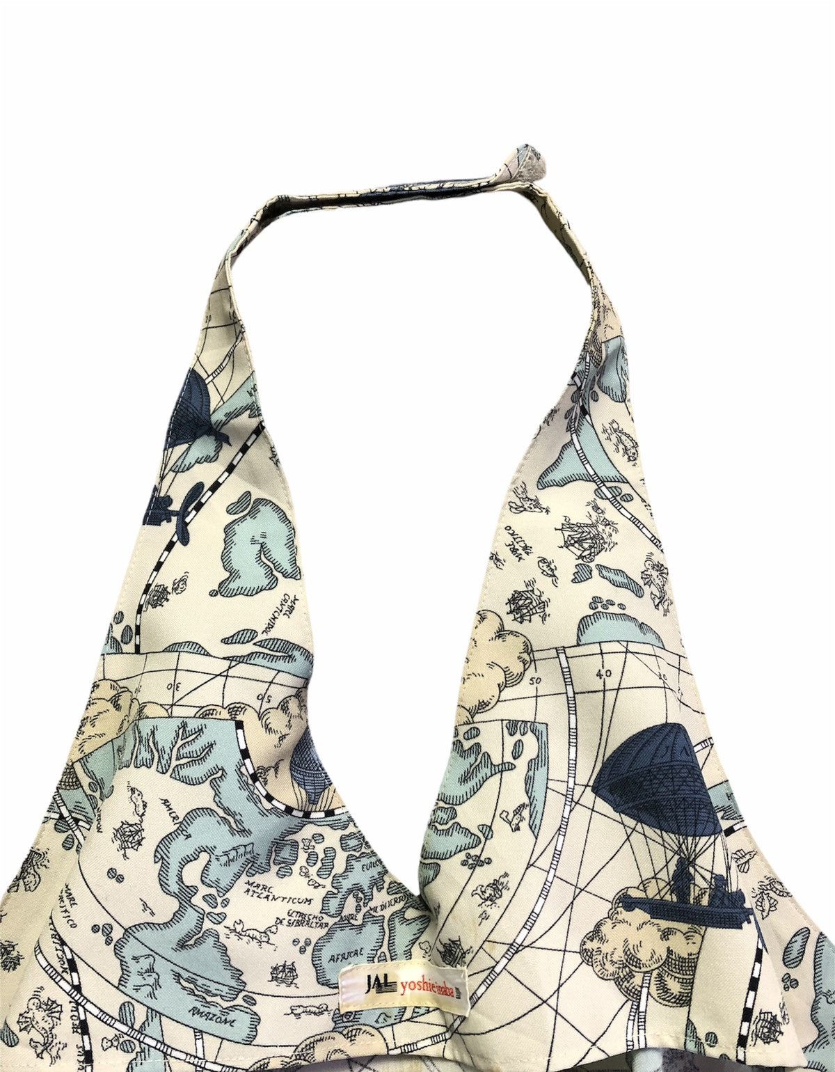 Vintage × yoshie inaba Vintage Yoshie Inaba Japan Airlines World Map Cooking Apron Size ONE SIZE - 6 Thumbnail