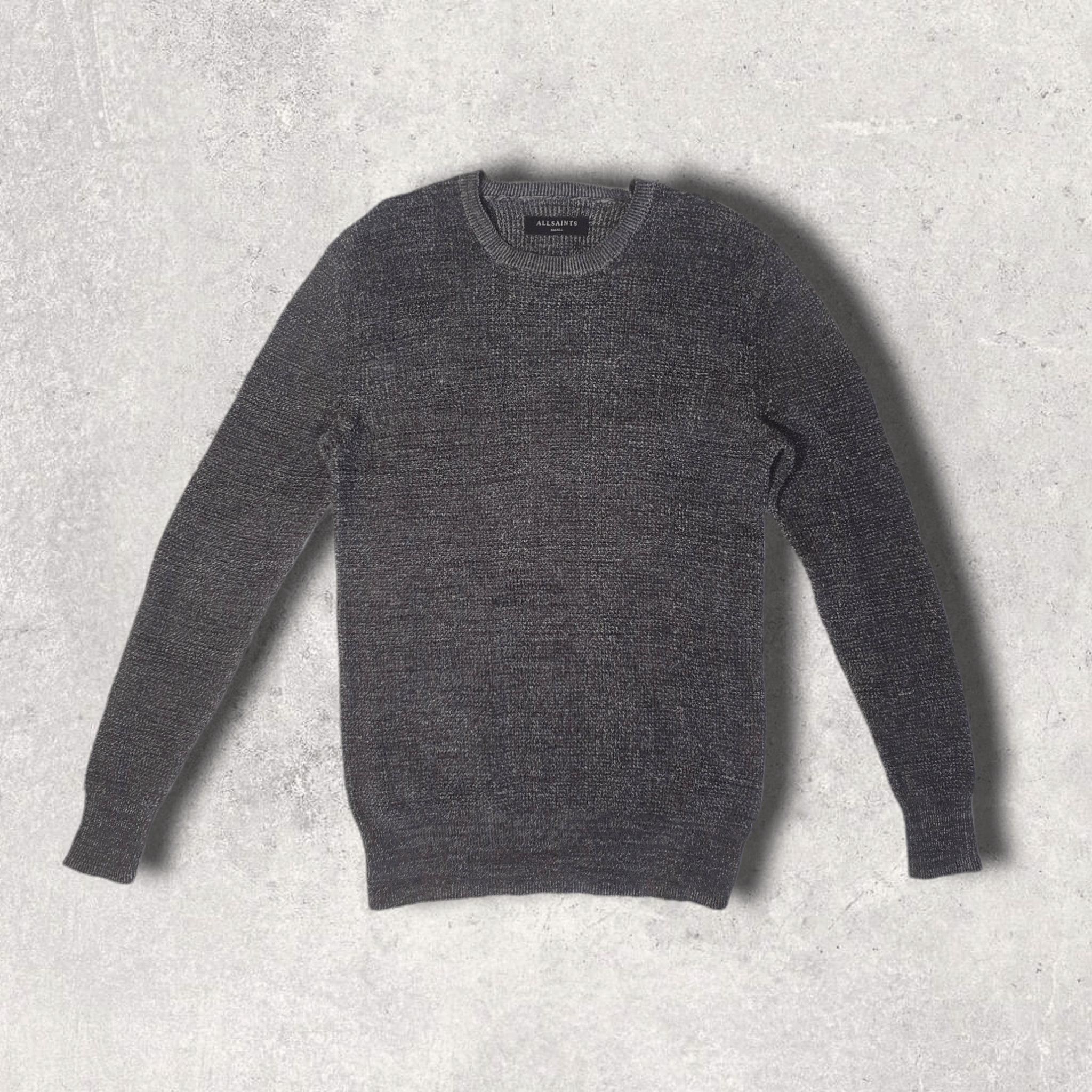 Allsaints Waffle Knit Sweater Serle Crew