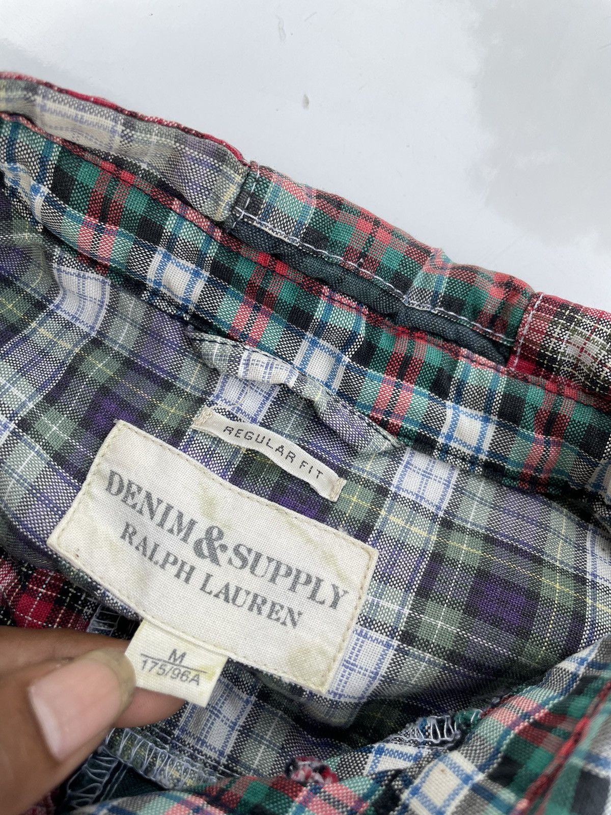 Denim & Supply Ralph Lauren × Polo Ralph Lauren × Vintage Patchwork Denim&Supply Ralph Lauren Button Size US M / EU 48-50 / 2 - 4 Thumbnail