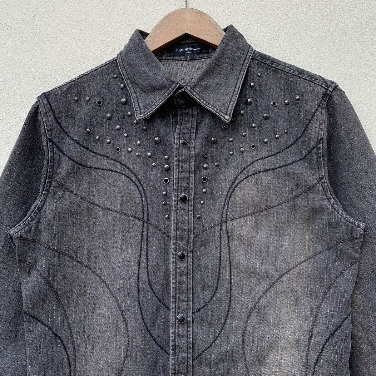 In The Attic × Japanese Brand IN THE ATTIC HOMME JAPAN SNAP MARBLE BUTTON MARBLE SHIRT Size US L / EU 52-54 / 3 - 3 Thumbnail