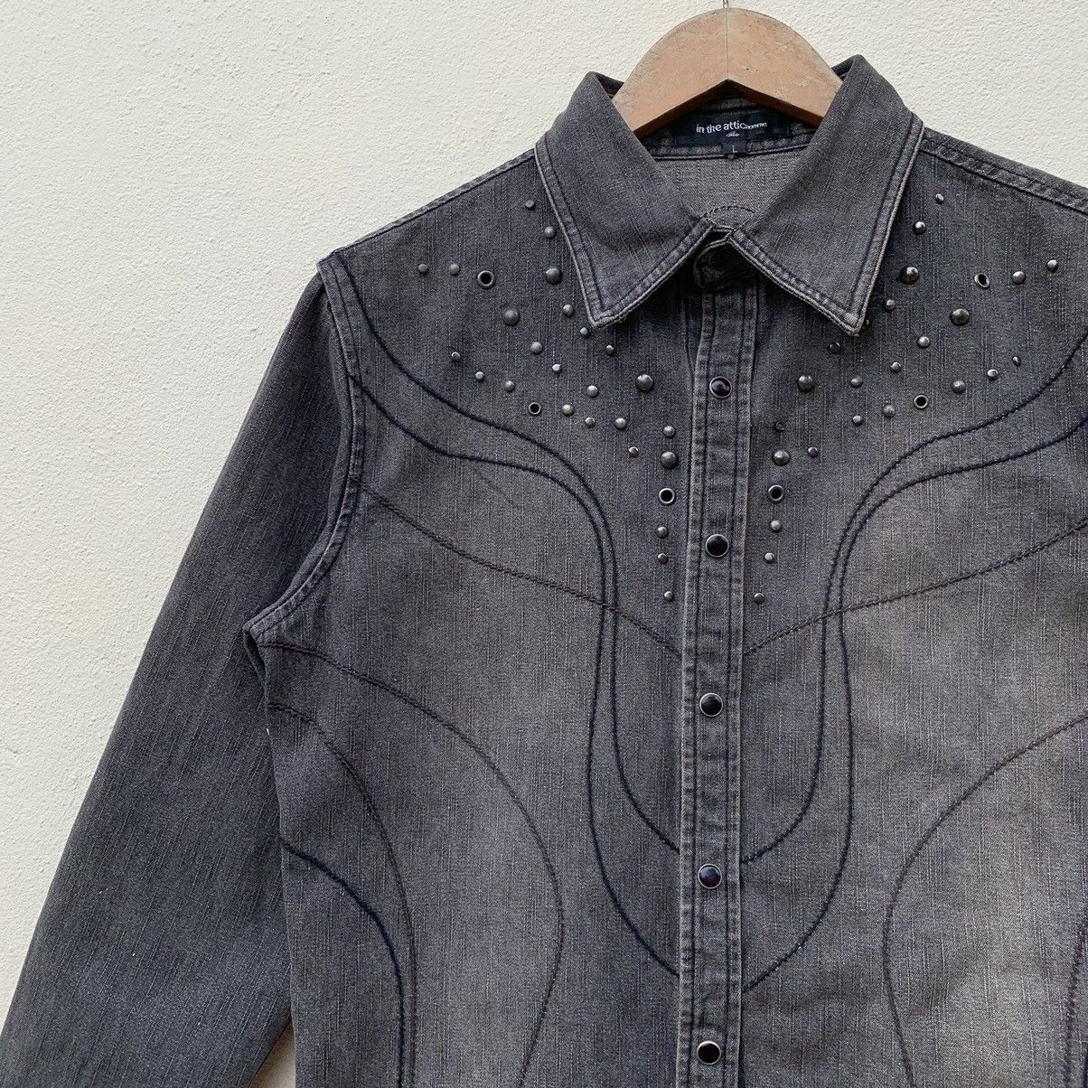 In The Attic × Japanese Brand IN THE ATTIC HOMME JAPAN SNAP MARBLE BUTTON MARBLE SHIRT Size US L / EU 52-54 / 3 - 5 Thumbnail