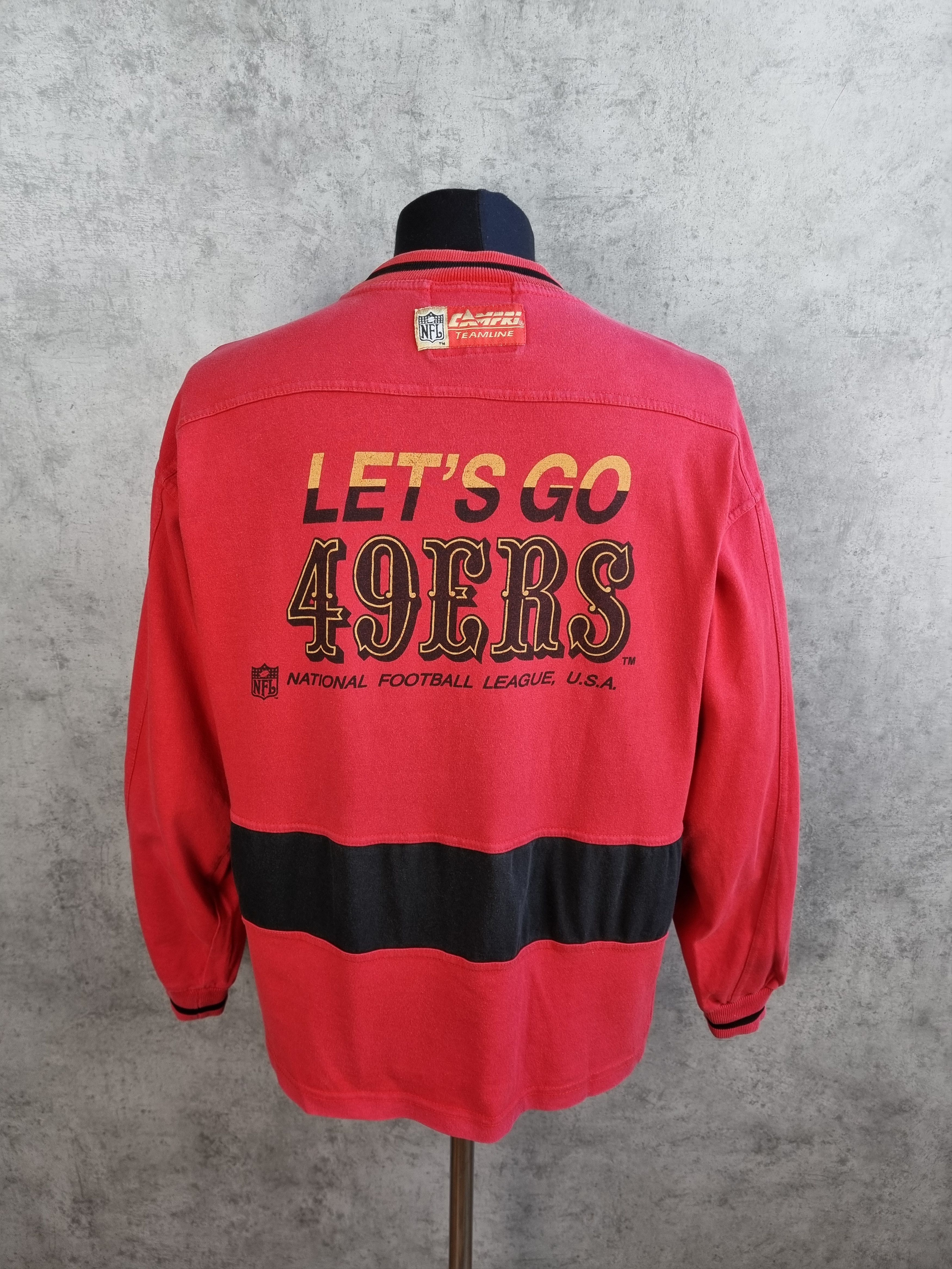 NFL 90s Fortyniners San Francisco Let's Go 49ers Sweatshirt Size US M / EU 48-50 / 2 - 1 Thumbnail