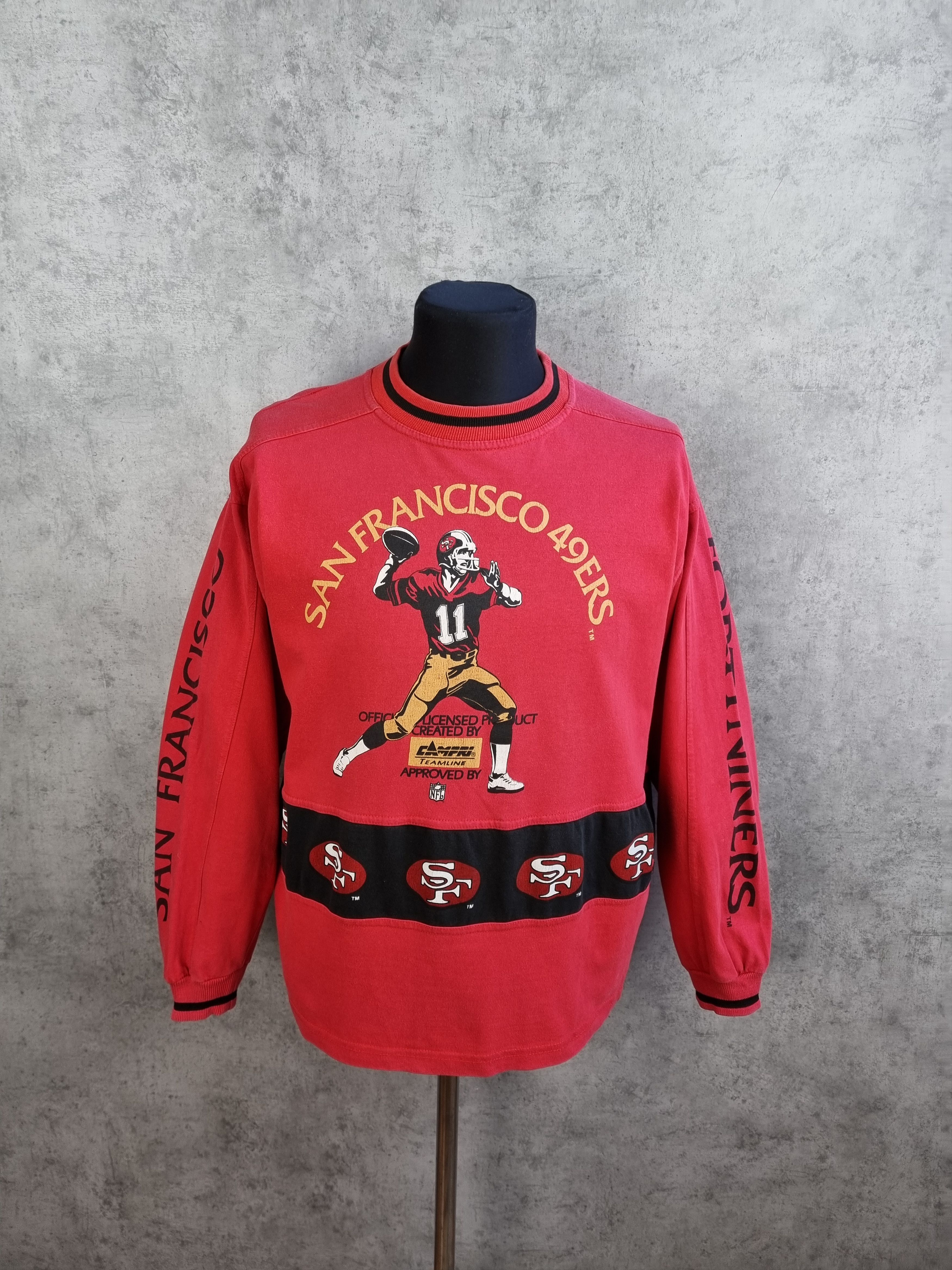 NFL 90s Fortyniners San Francisco Let's Go 49ers Sweatshirt Size US M / EU 48-50 / 2 - 12 Thumbnail