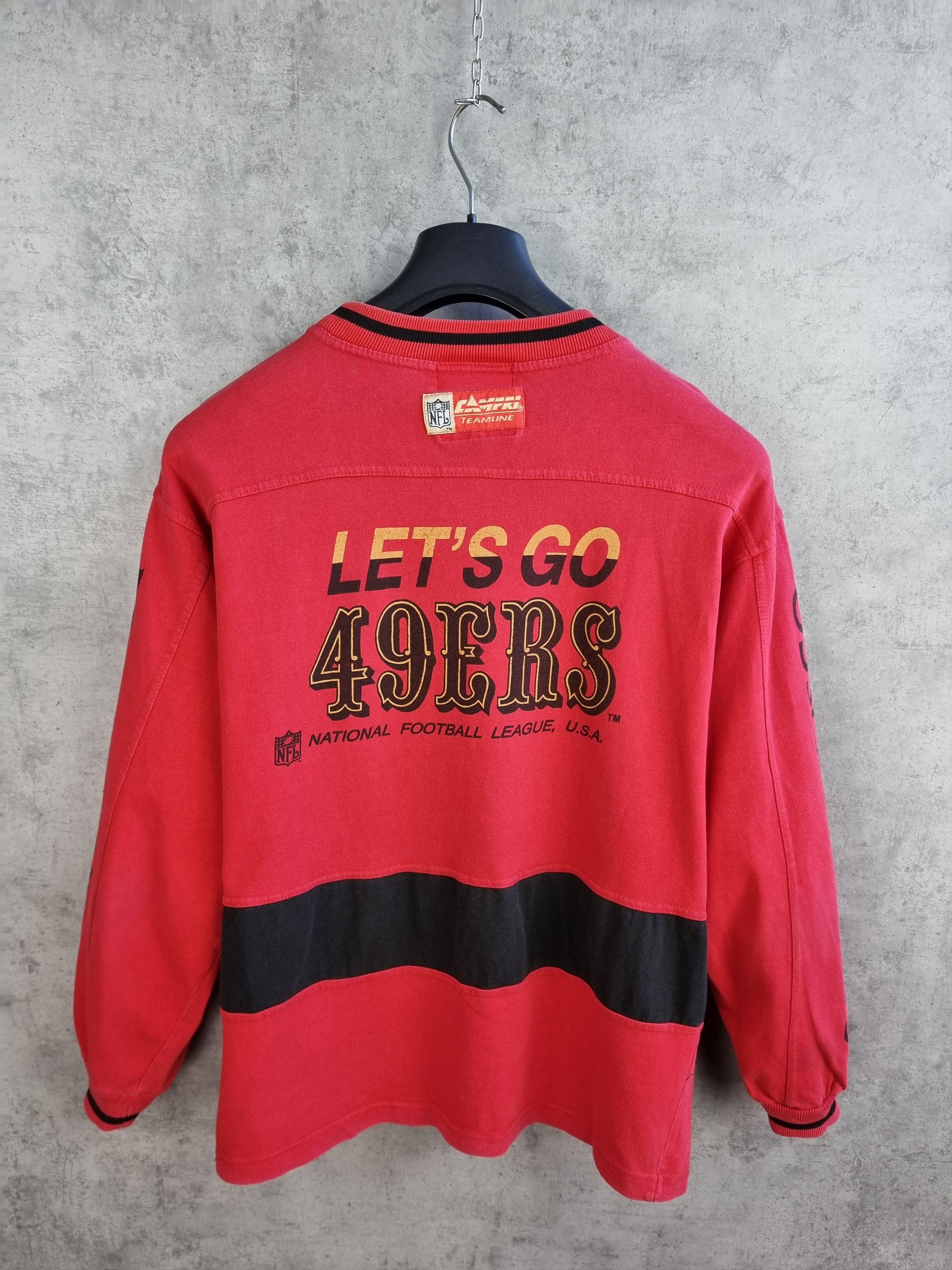 NFL 90s Fortyniners San Francisco Let's Go 49ers Sweatshirt Size US M / EU 48-50 / 2 - 3 Thumbnail