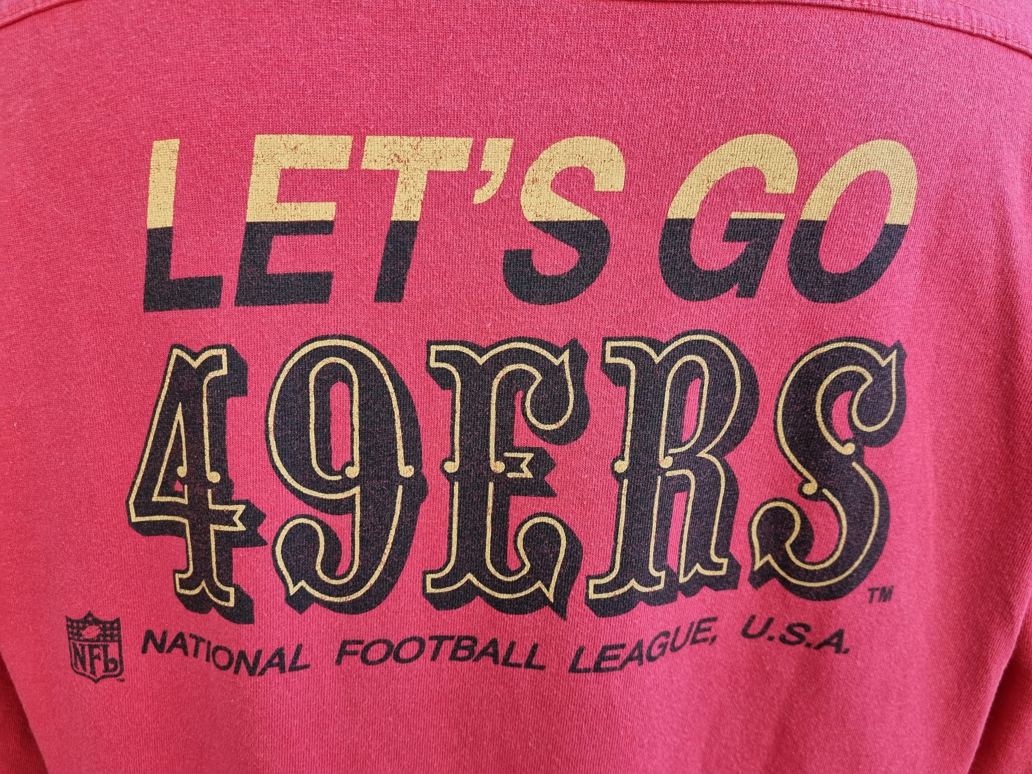 NFL 90s Fortyniners San Francisco Let's Go 49ers Sweatshirt Size US M / EU 48-50 / 2 - 7 Thumbnail