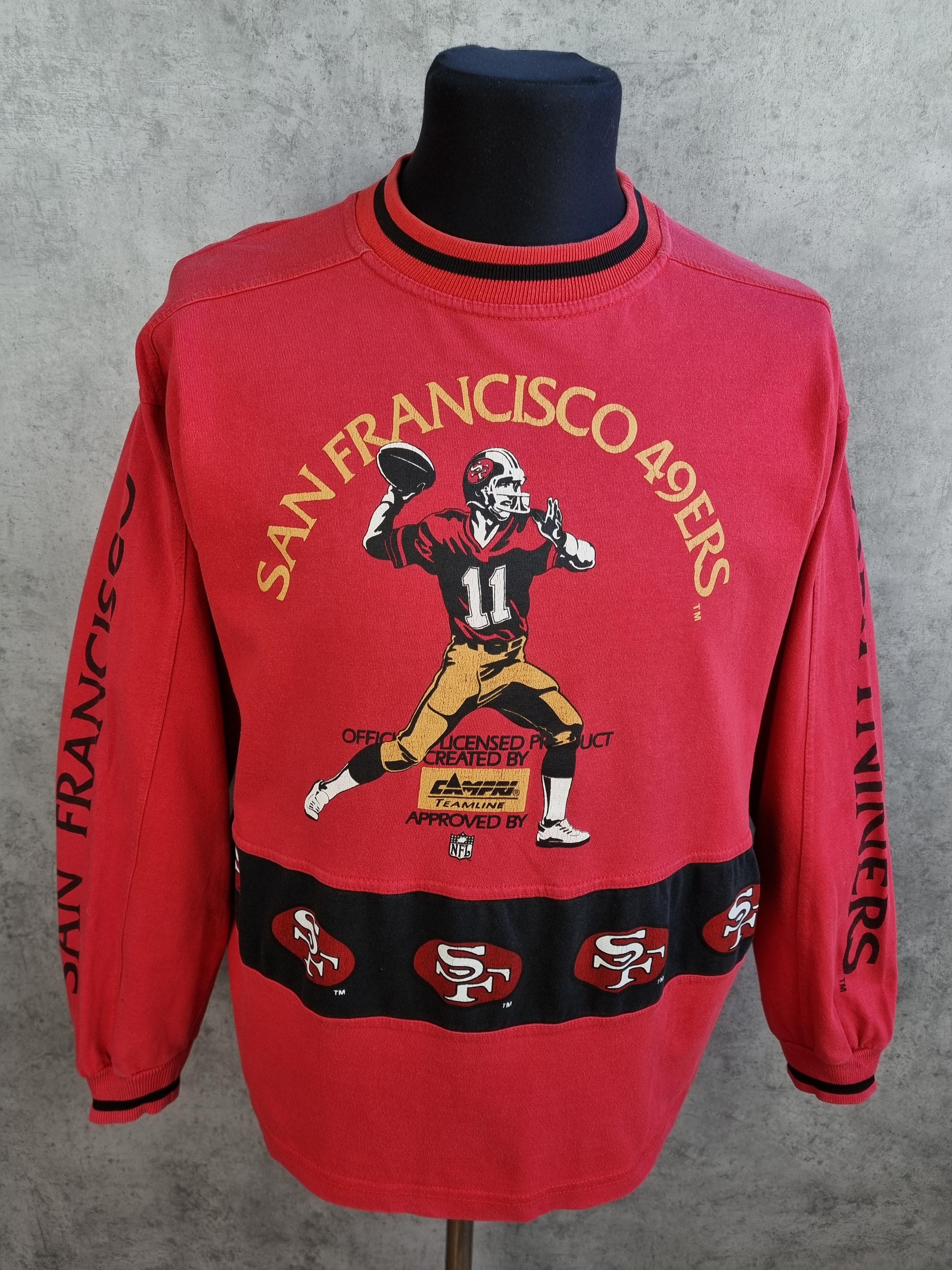 NFL 90s Fortyniners San Francisco Let's Go 49ers Sweatshirt Size US M / EU 48-50 / 2 - 8 Thumbnail