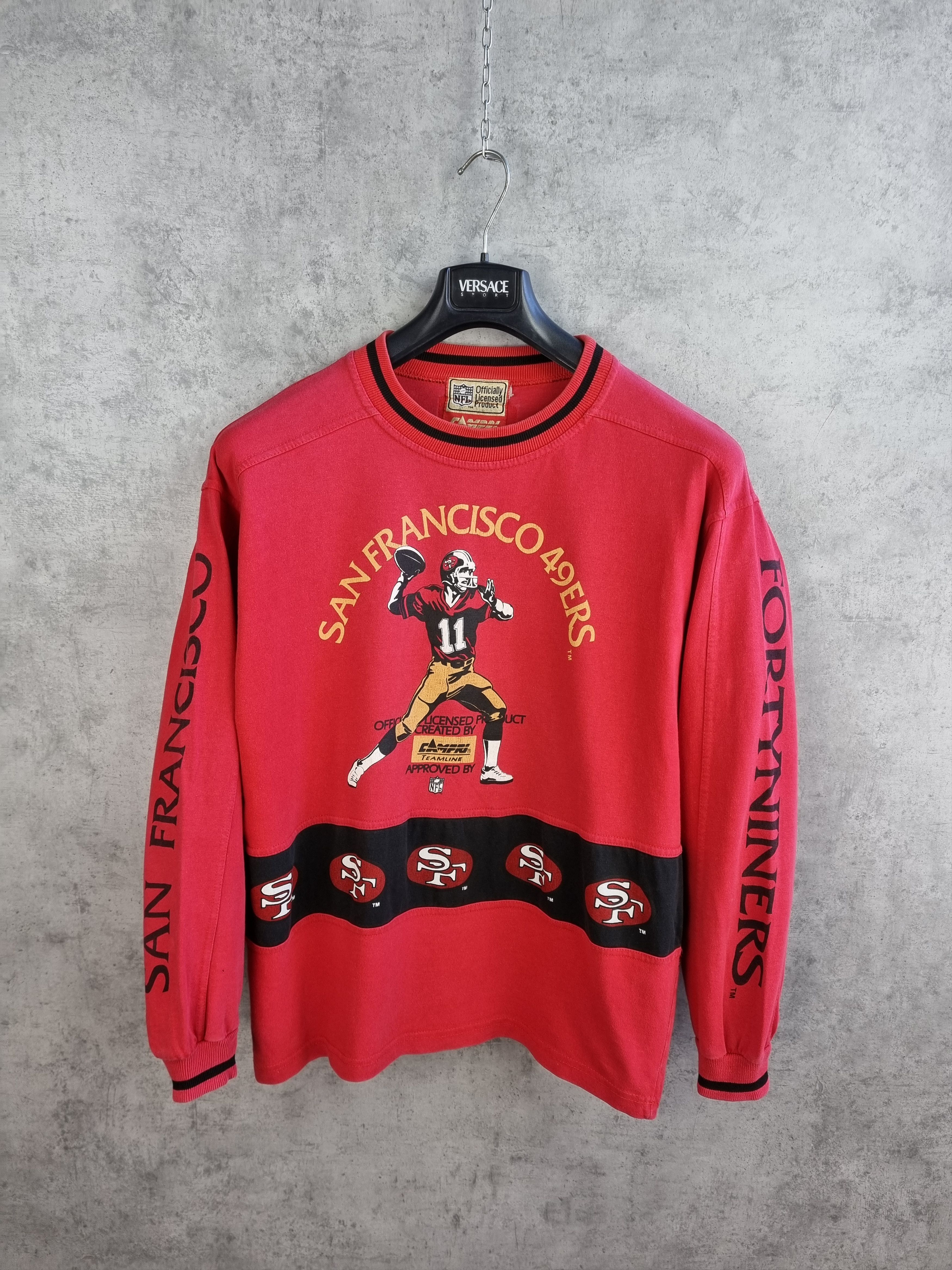 NFL 90s Fortyniners San Francisco Let's Go 49ers Sweatshirt Size US M / EU 48-50 / 2 - 2 Thumbnail